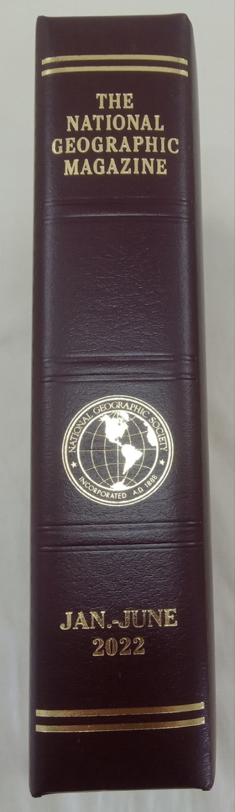 National Geographic Jan–June 2022 | 6 VG+ Mags | Faux Leather Slipcase