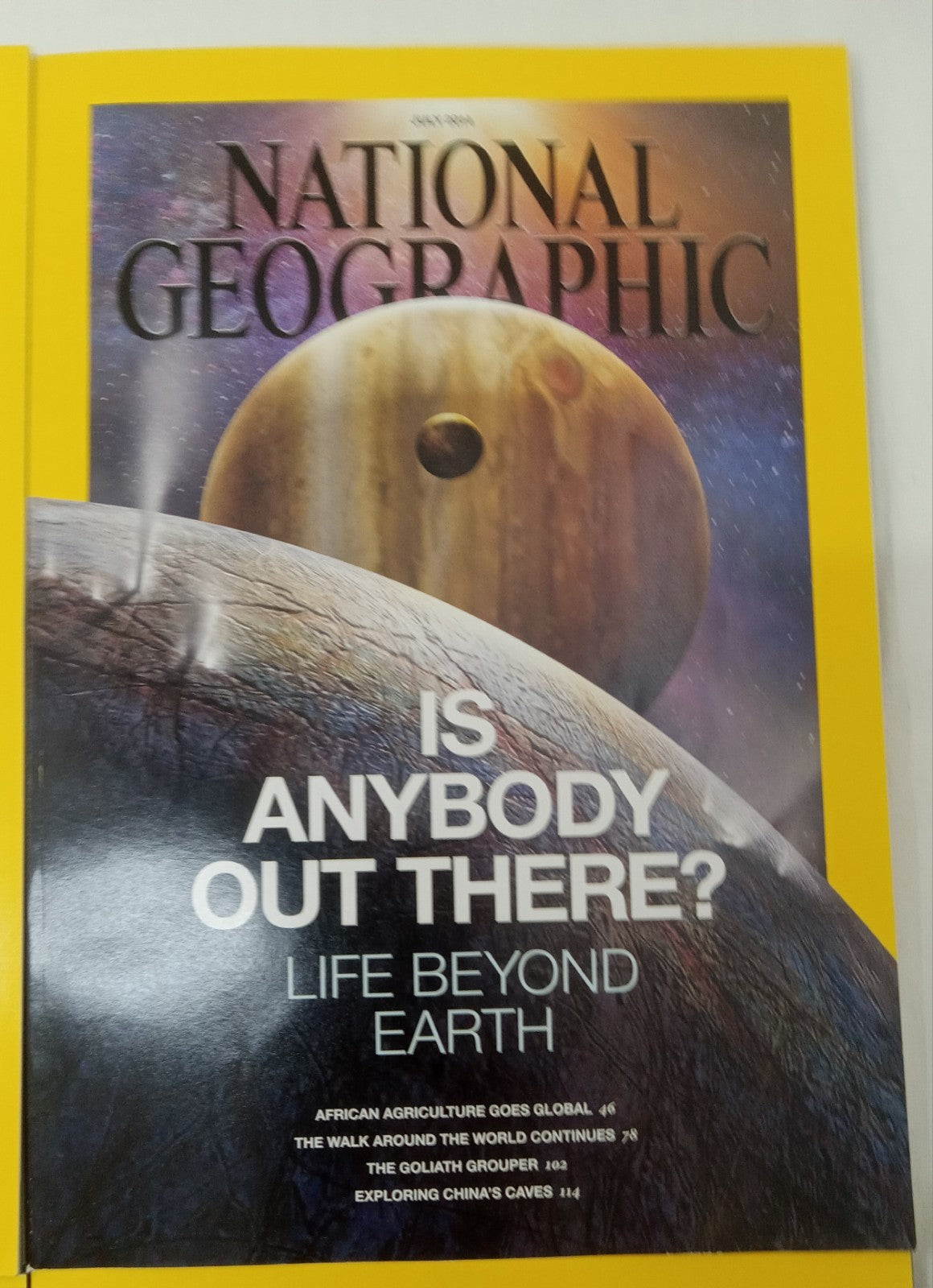 National Geographic Jul–Dec 2014 | Faux Leather Slipcase | 6 VG+ Mags