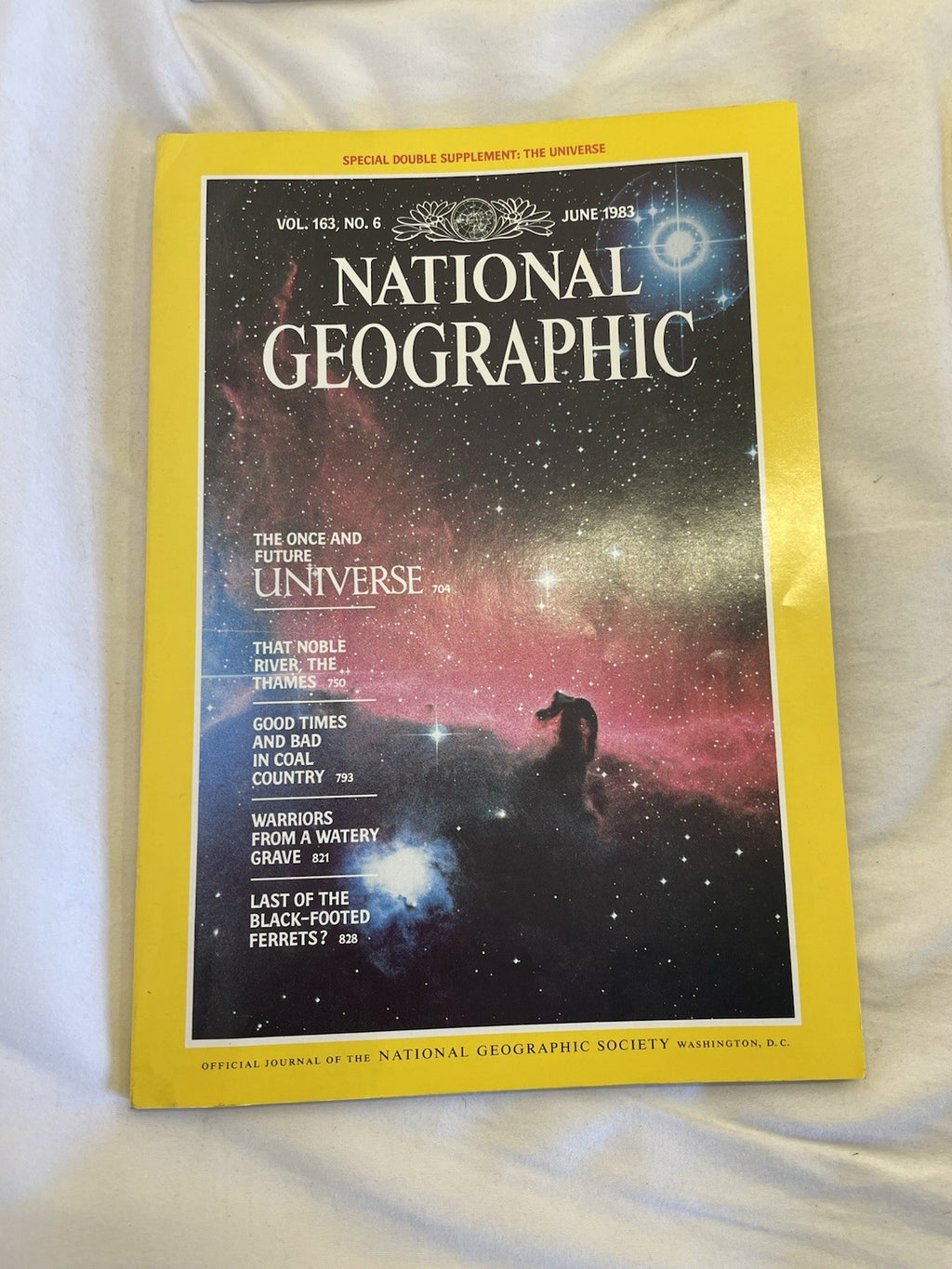 National Geographic Magazines Jan-June 1983 Slipcover - Vintage Collectible Set
