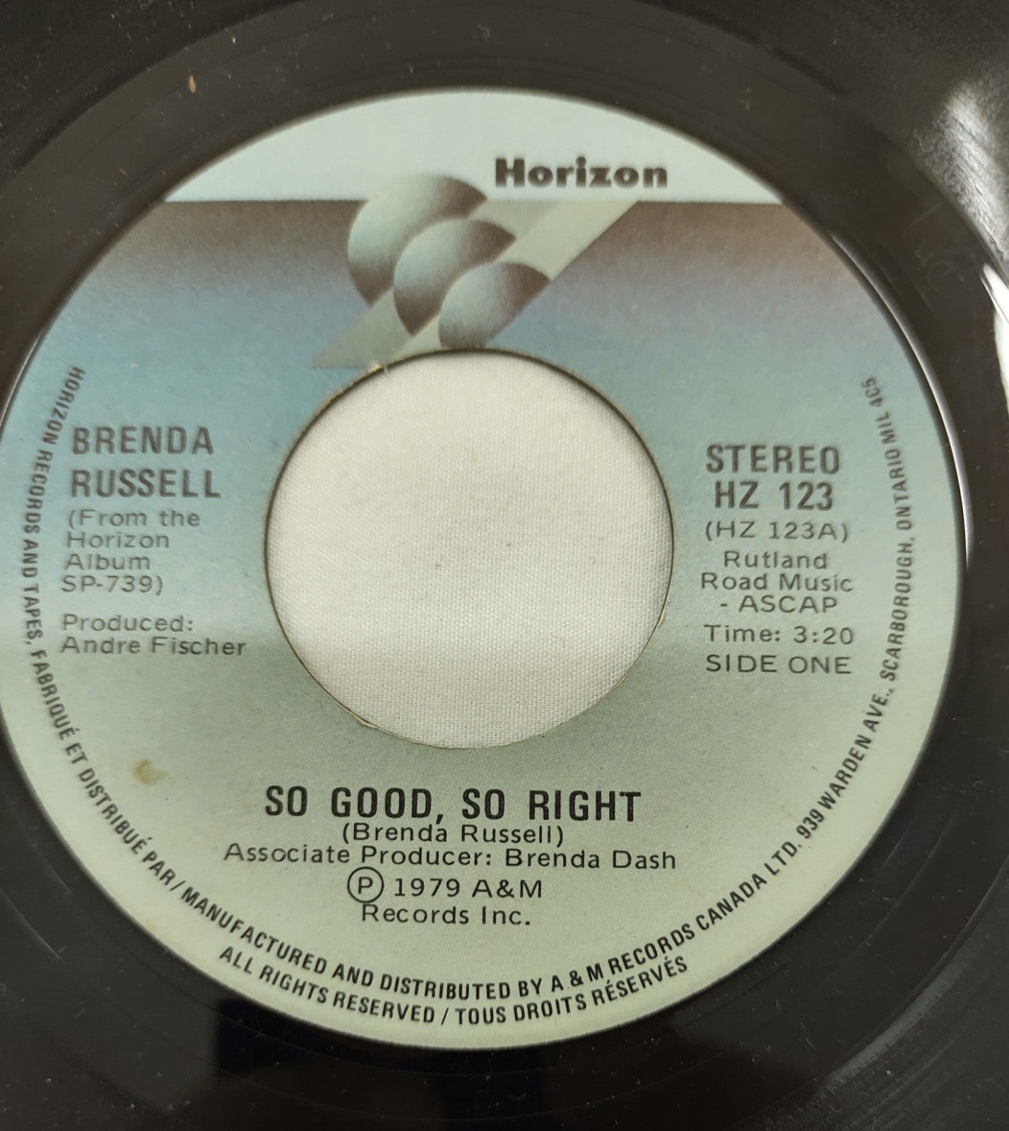 Brenda Russell – So Good, So Right 7” Horizon HZ 123 Canada 1979