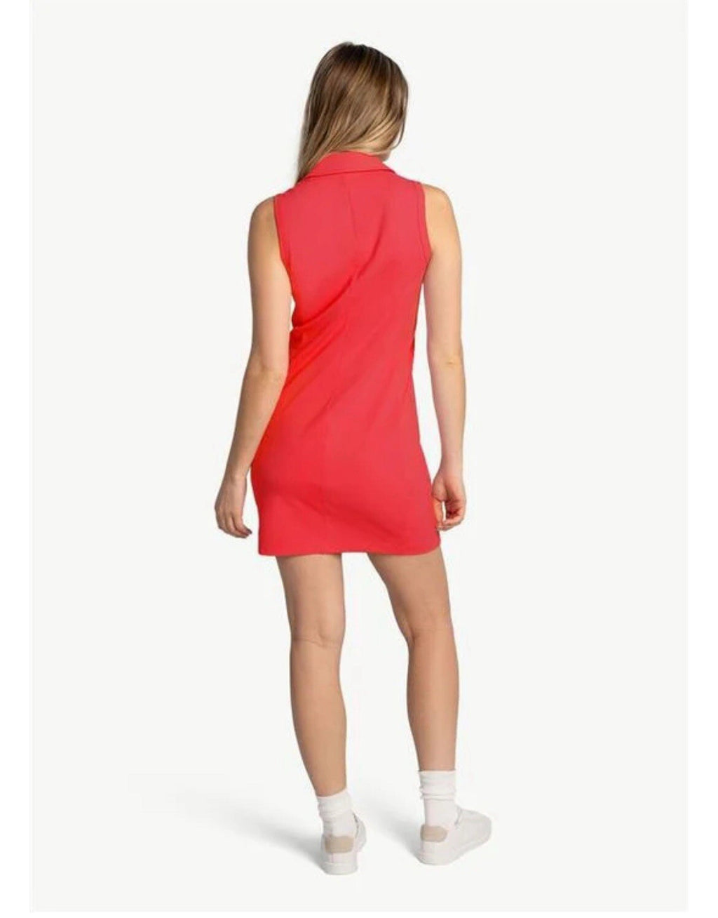 Lole Polo Dress Coral Pink Sz M Athleisure Sport Golf Travel Loungewear