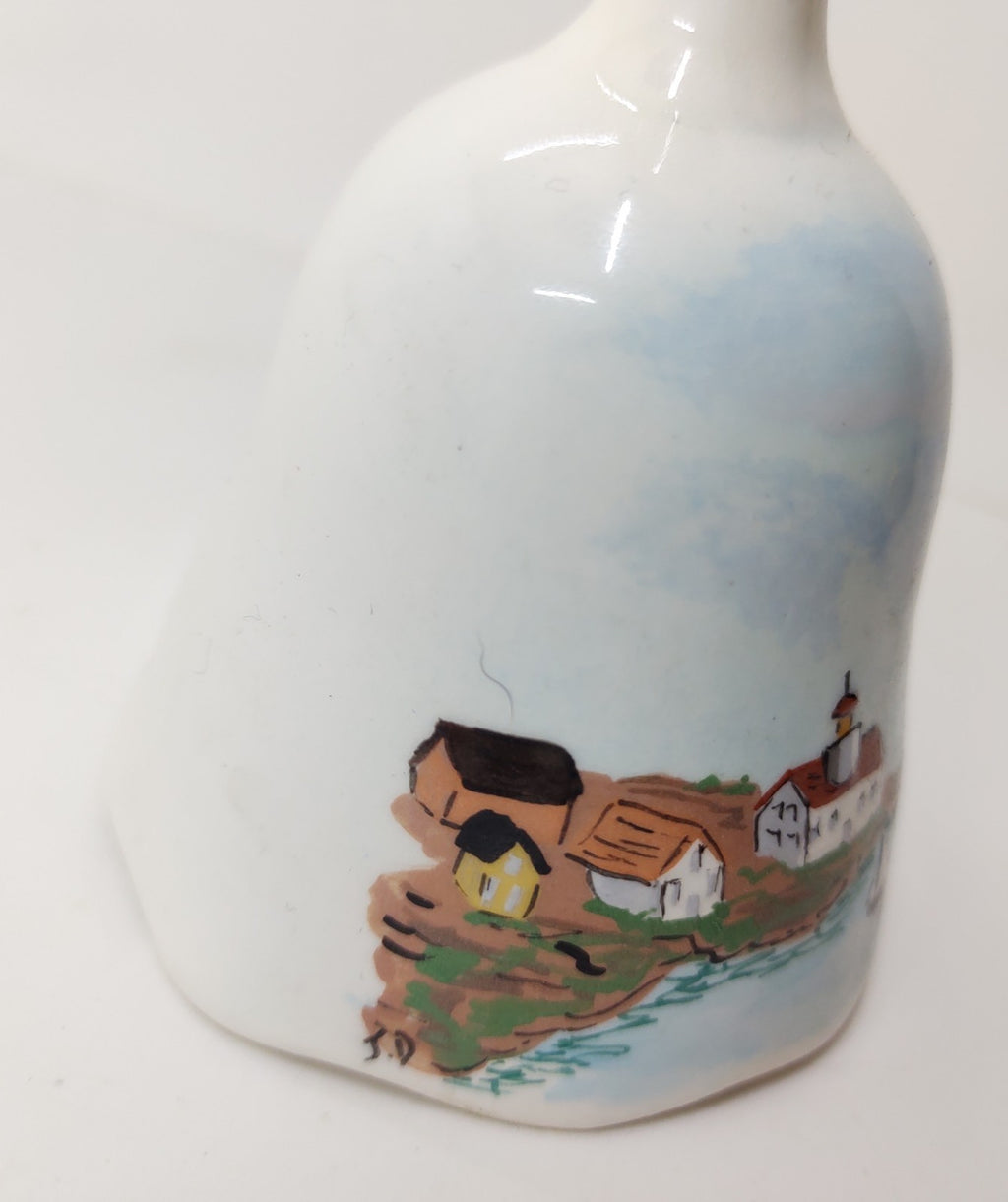 Vintage Jan Blair Nova Scotia Hand-Painted Pottery Bell
