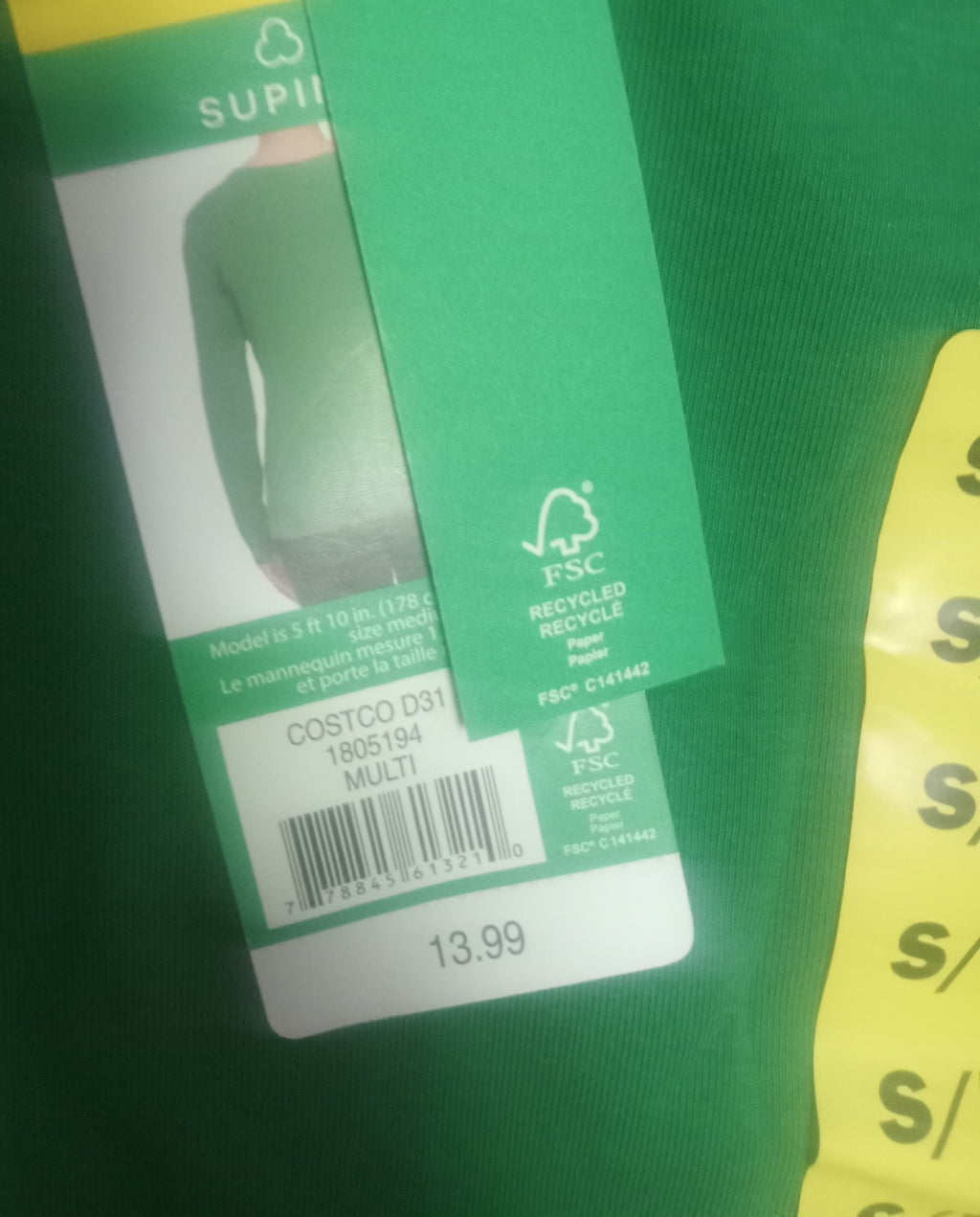 Benetton Green Long Sleeve Shirt Women’s Small NWT Stretch Cotton Casual Top