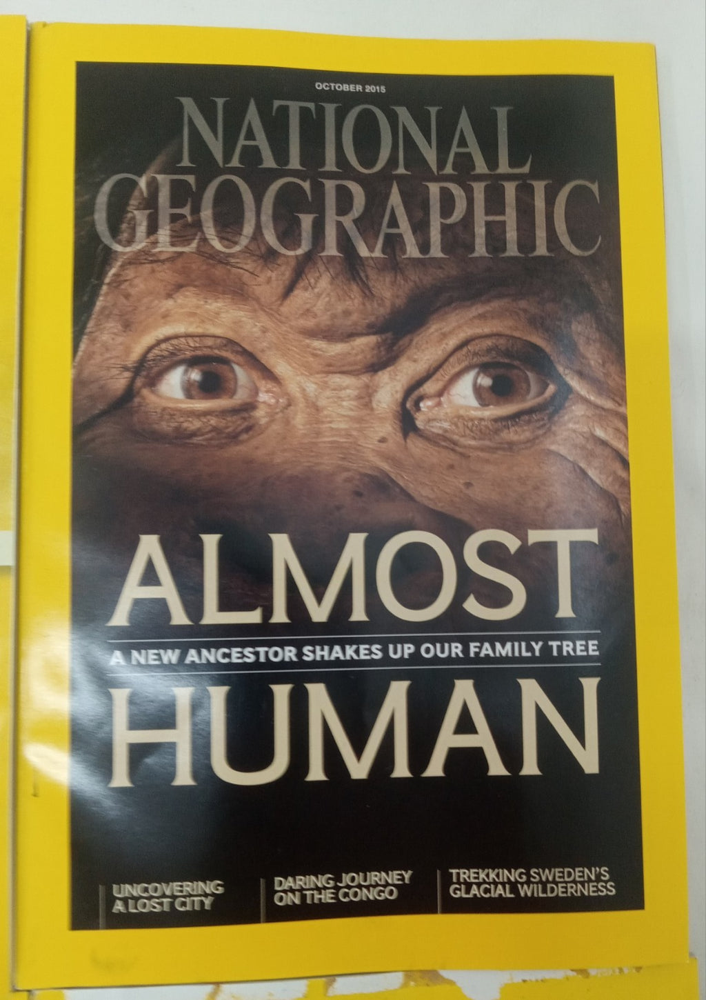 National Geographic Jul–Dec 2015 | 6 VG+ Issues | Leatherette Slipcase