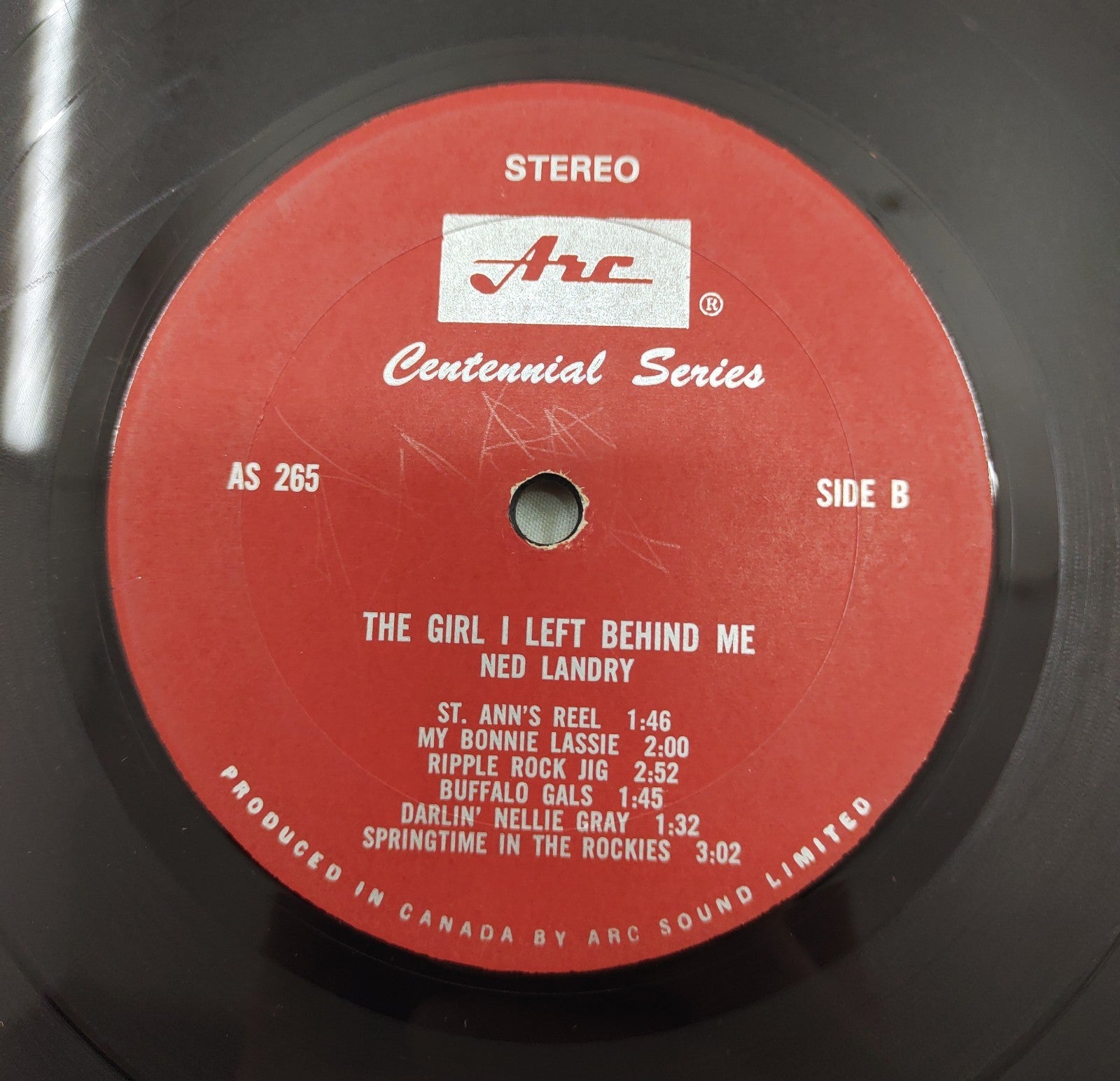 Ned Landry – The Girl I Left Behind Me LP Arc AS-265 Canada Folk