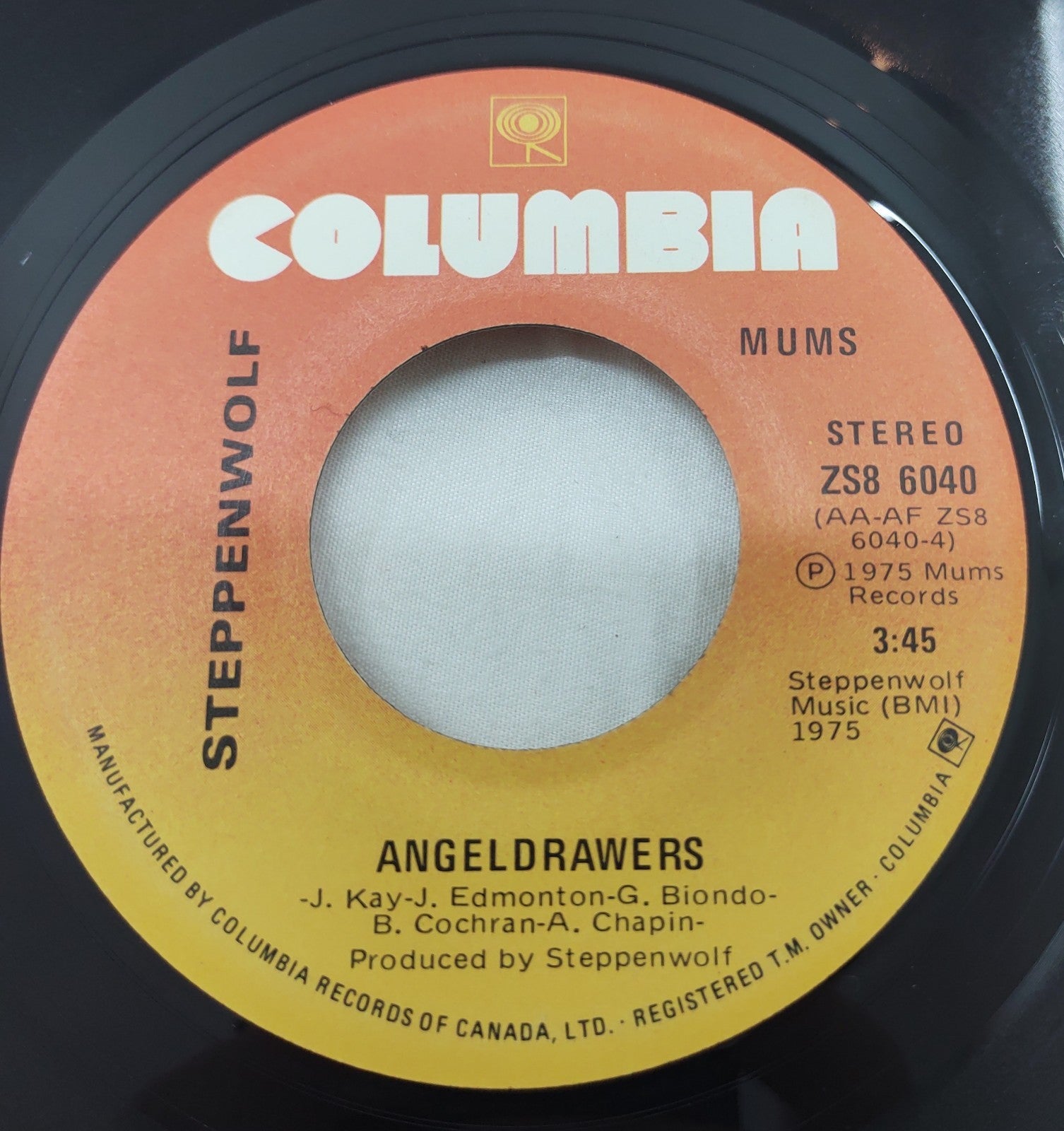 Steppenwolf - Caroline (Are You Ready For The Outlaw World) 7" 45 Mums ZS8 6040