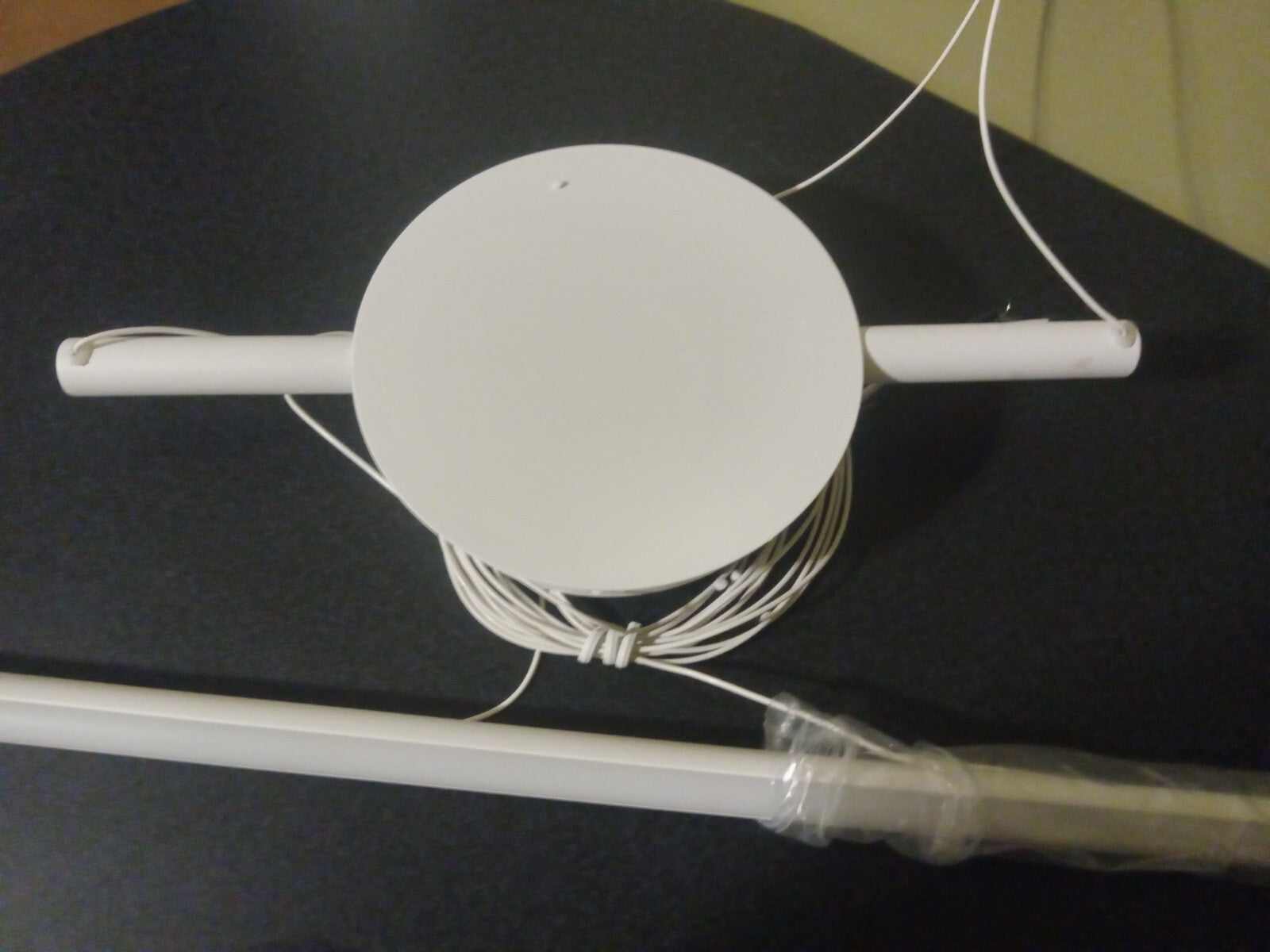 KUZCO Chute 35" LED Linear Pendant – White Finish (LP14935)