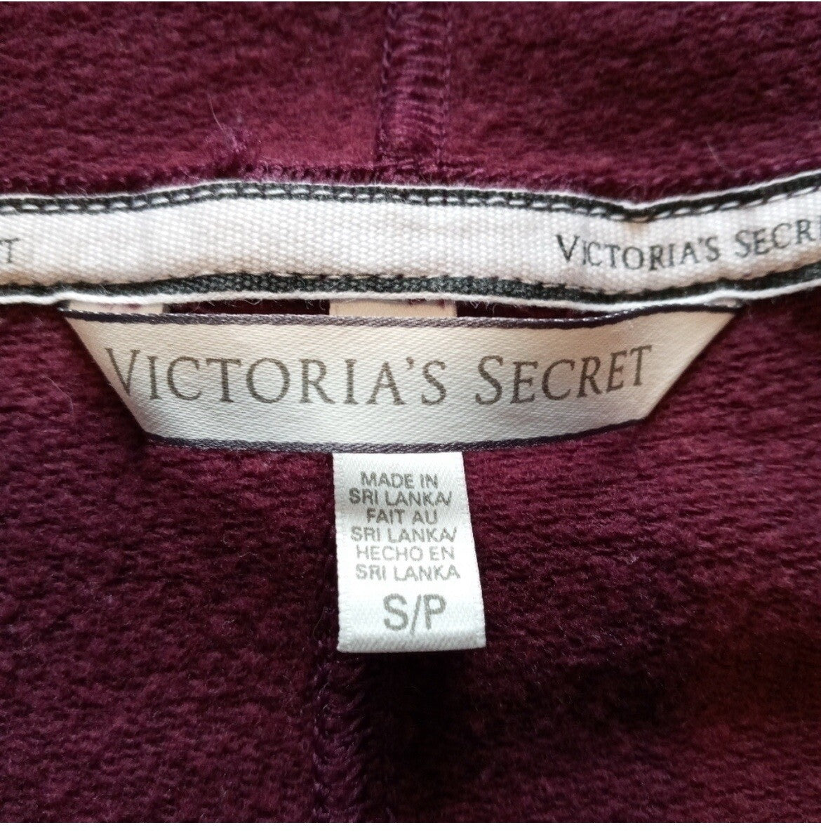 Victoria's Secret Burgundy Cowl Neck Sweater Women's Size S Pullover Knit