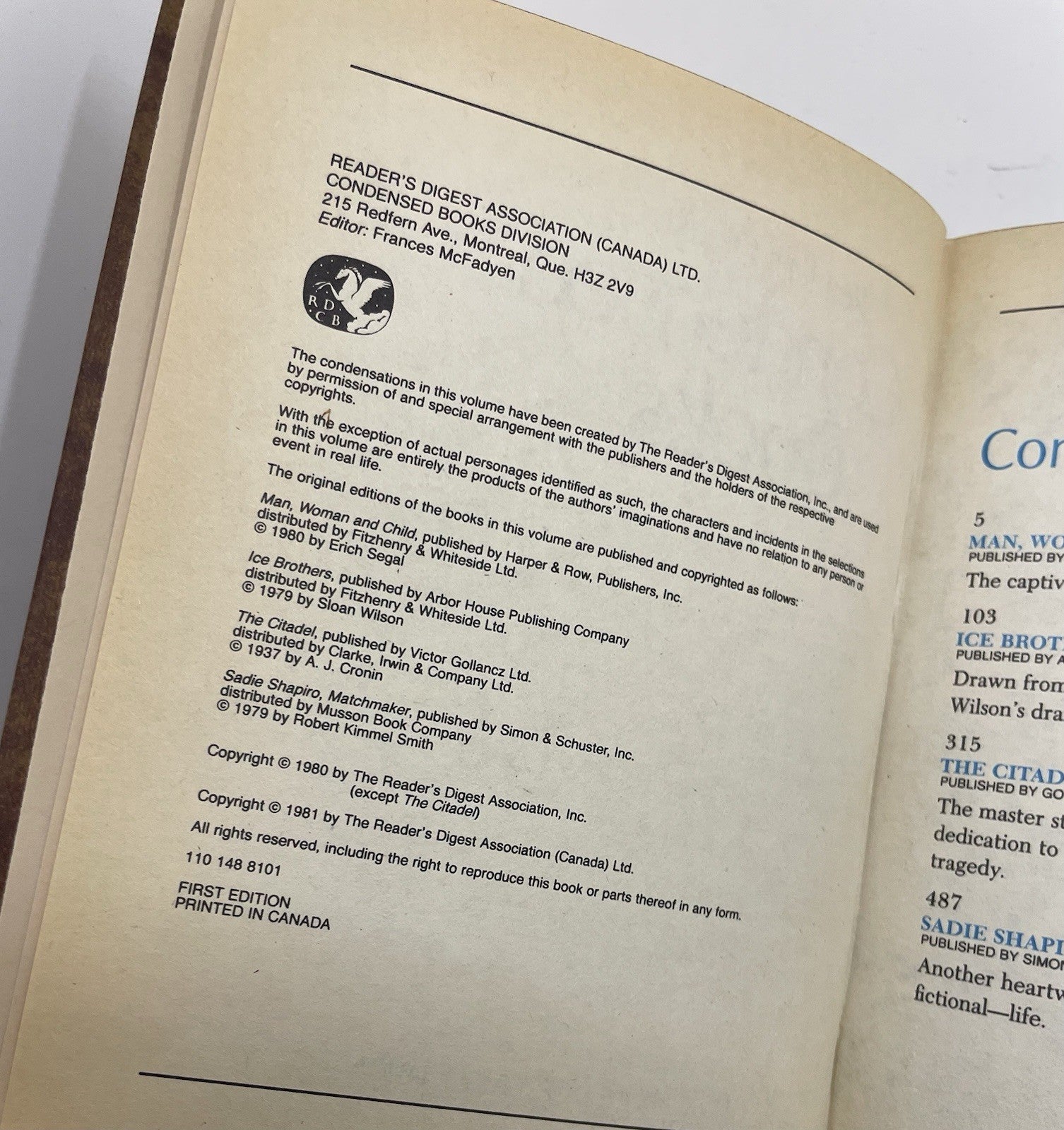 1981 Reader's Digest Condensed 1st Ed HC Leather Gilt Vtg NM Collectible