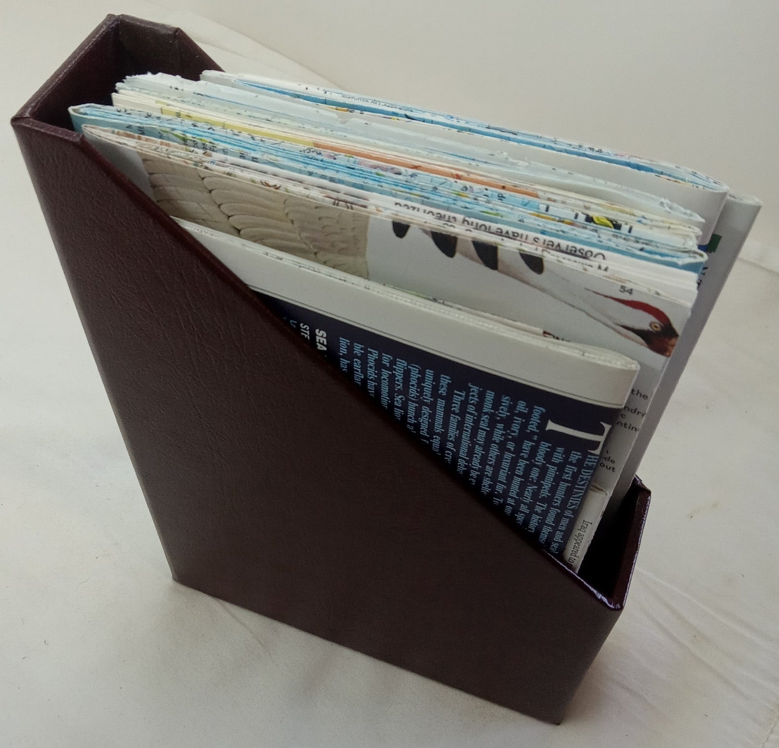 National Geographic Leather Map Case – Vintage Collector's Edition, 20 Maps