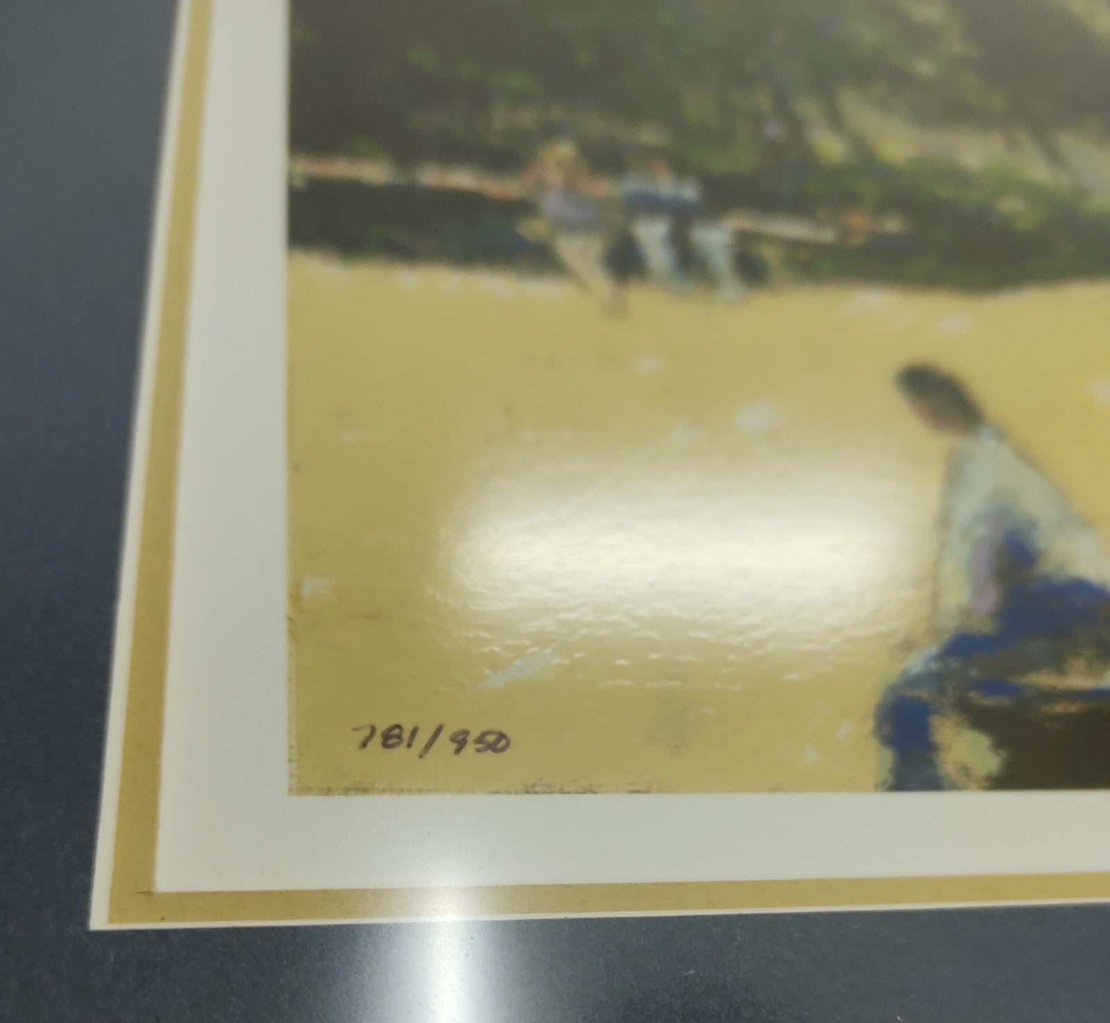 André Bardet Paris Square St Germain Hand Signed Seriolithograph Framed