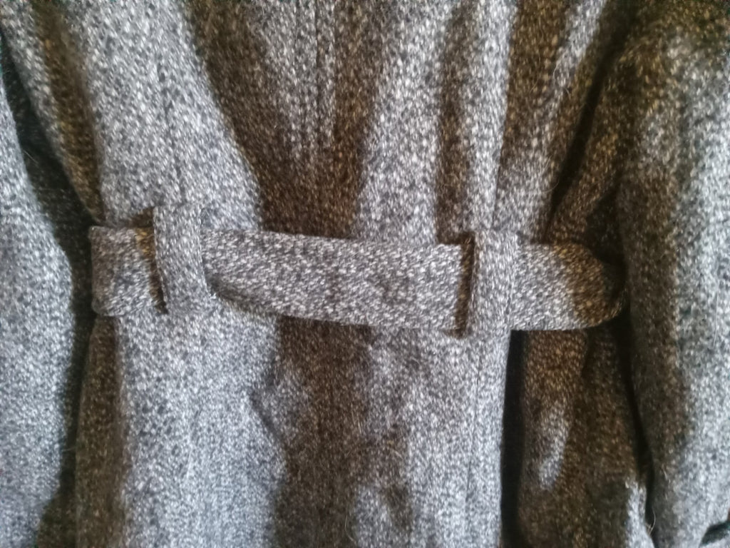 Suzy Shier Gray Button-Up Dress Coat – XL, Elegant Wrap Style