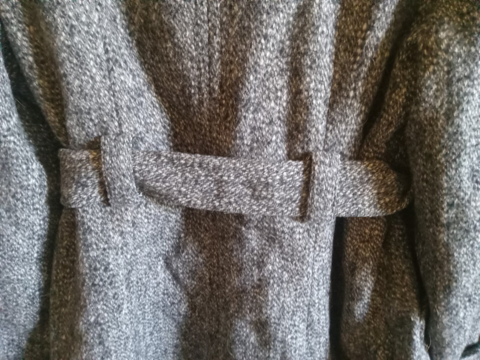 Suzy Shier Gray Button-Up Dress Coat – XL, Elegant Wrap Style