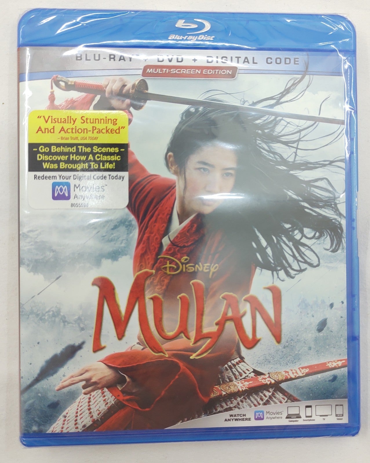 Disney's Mulan (2020) Blu-ray/DVD/Digital Code Multi-Screen Edition