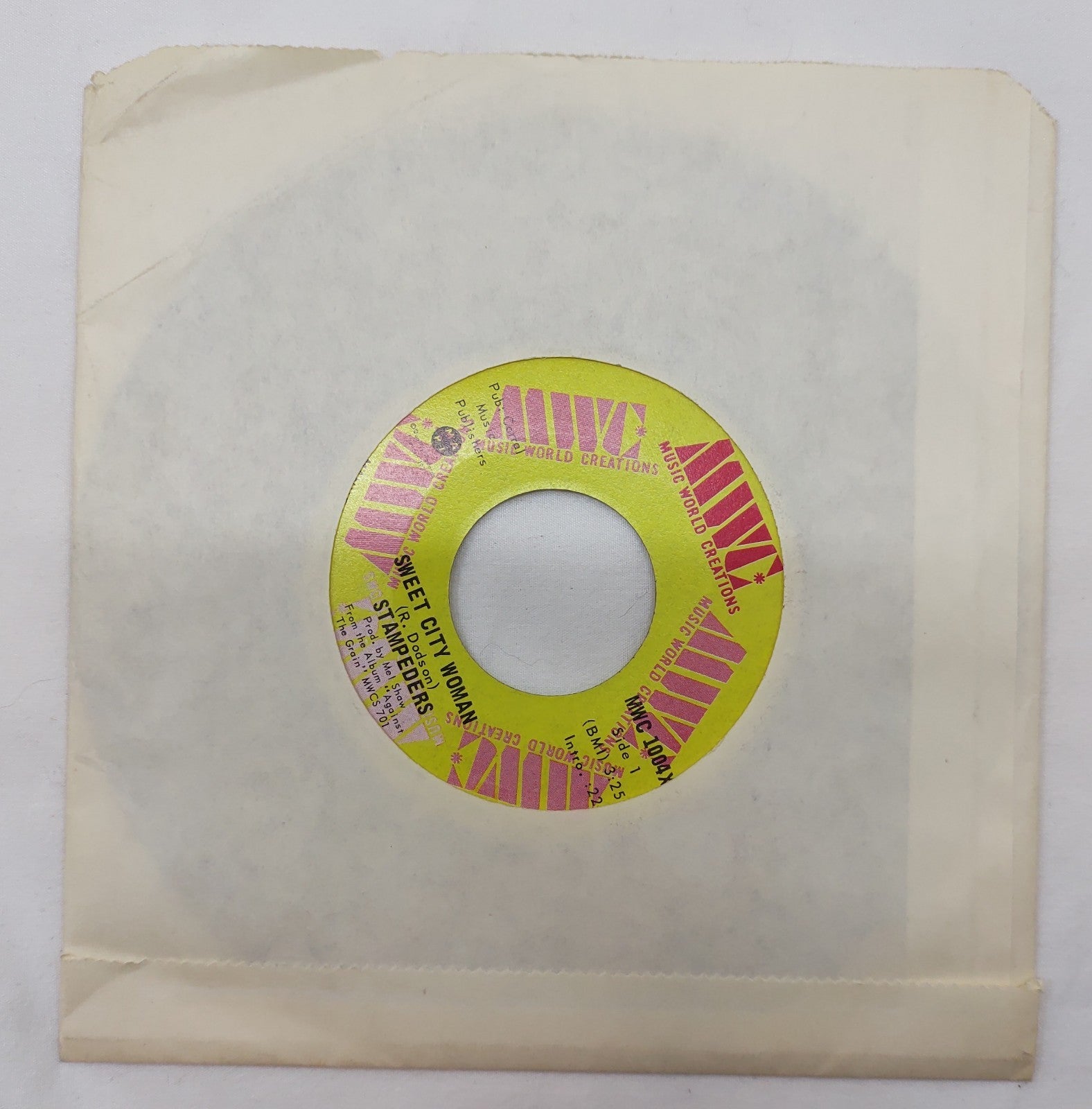 The Stampeders Gator Road / Sweet City Woman 45 RPM 7" Rock Vinyl 1971