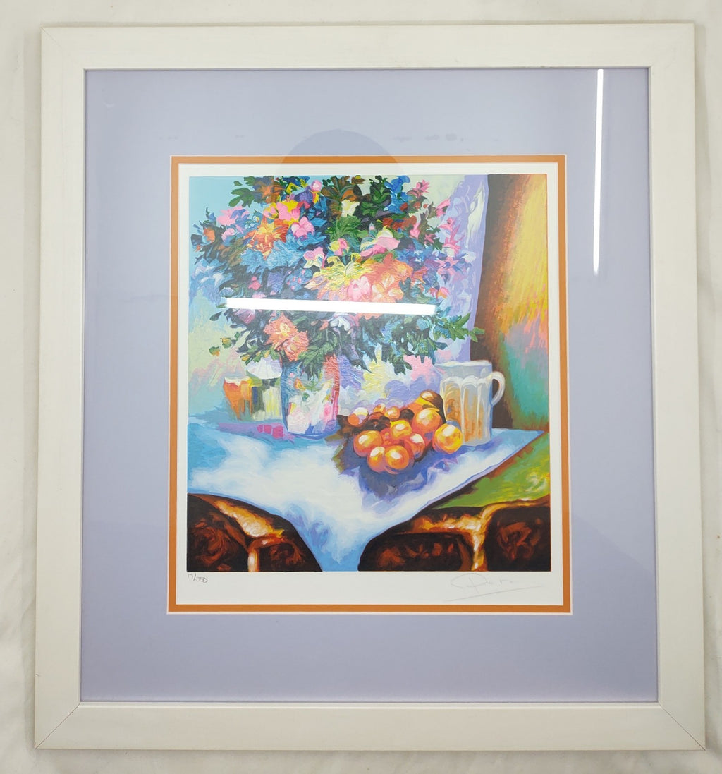 Alex Perez Refreshments Hand Signed Serigraph #17/350 Framed Art