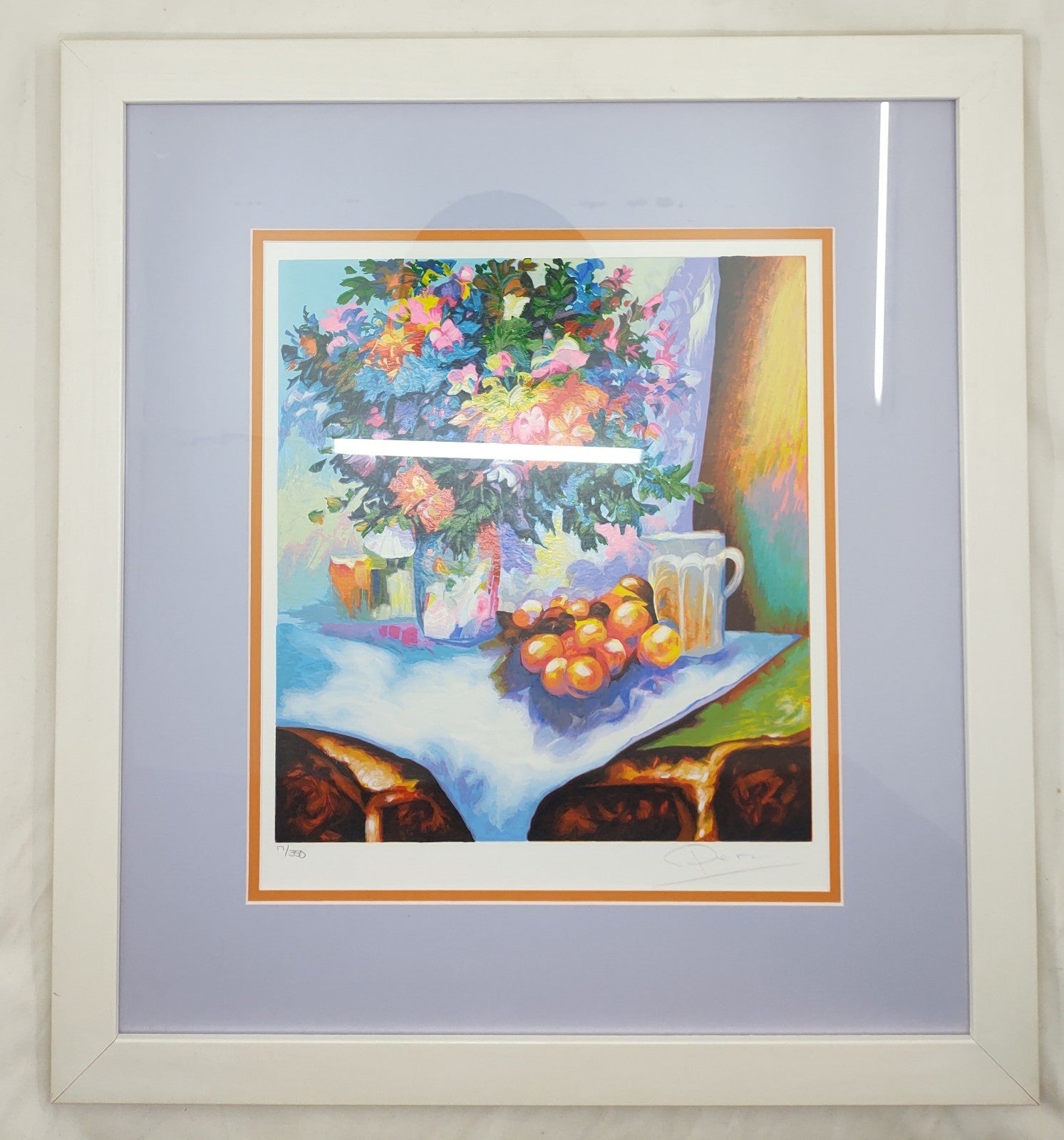 Alex Perez Refreshments Hand Signed Serigraph #17/350 Framed Art