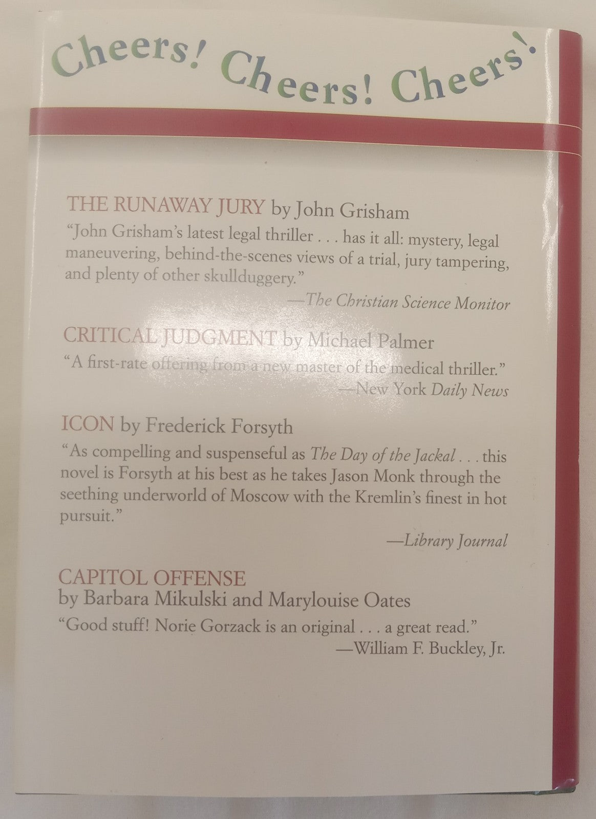 Readers Digest Condensed Books Vol 1 1997 HC w/ Dust Jacket - Near Mint