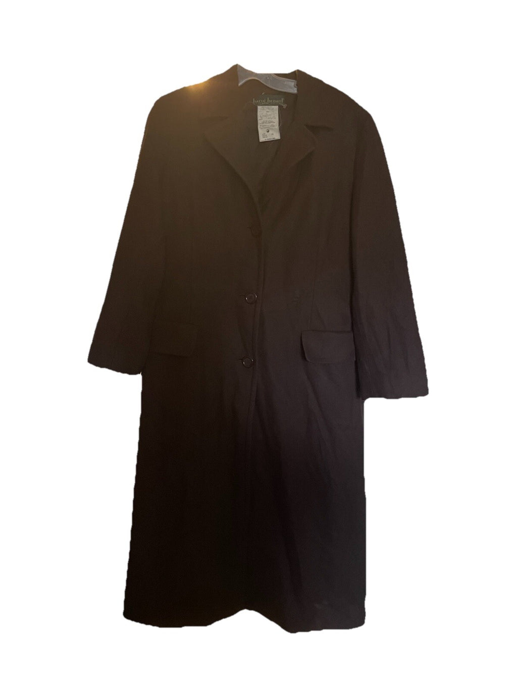 Harve Bénard Brown Wool Winter Peacoat Women's Size Medium Classic Coat