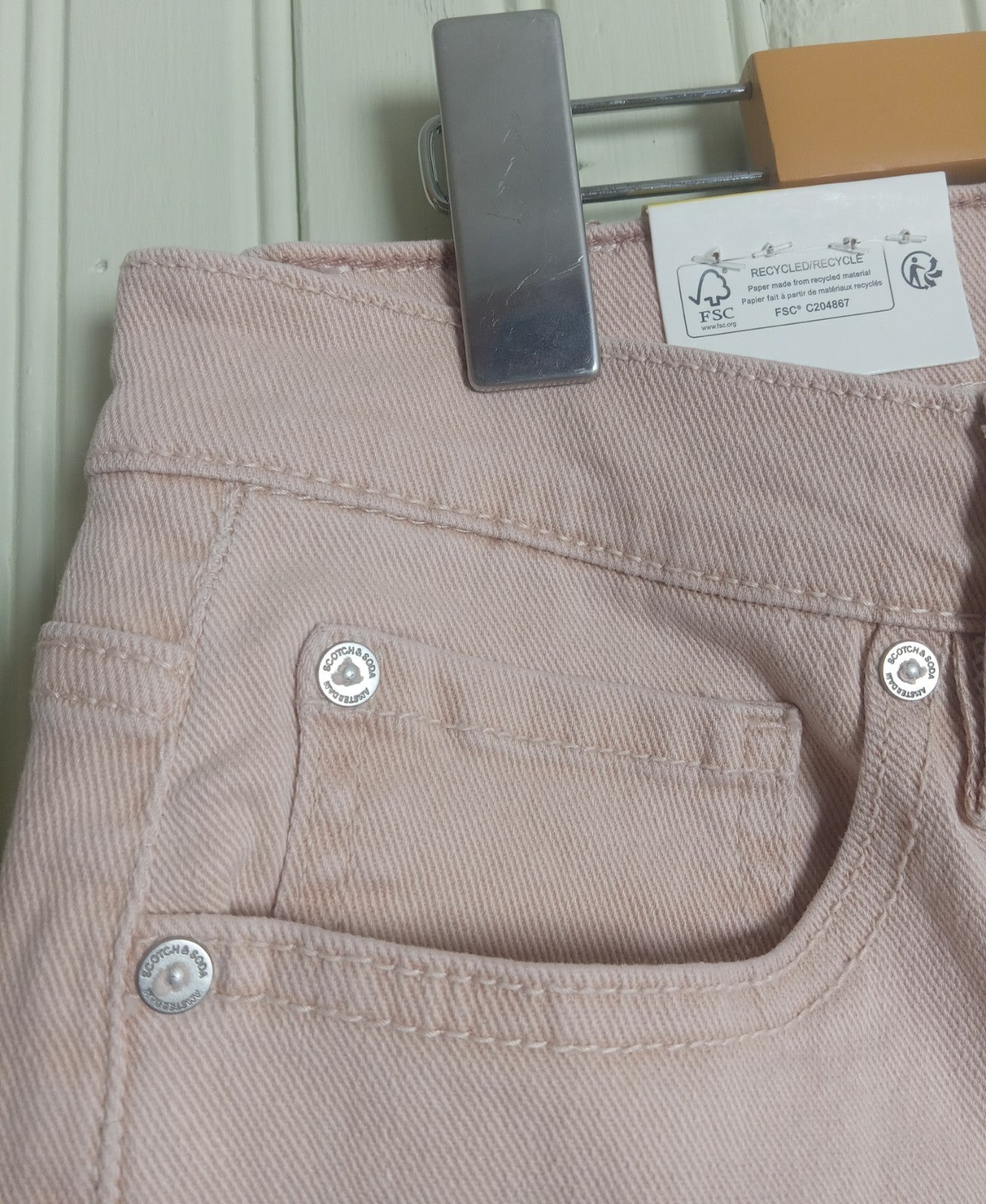 NWT Women’s Scotch & Soda Pink High Rise Slim Jeans Size 6 – Trendy Denim