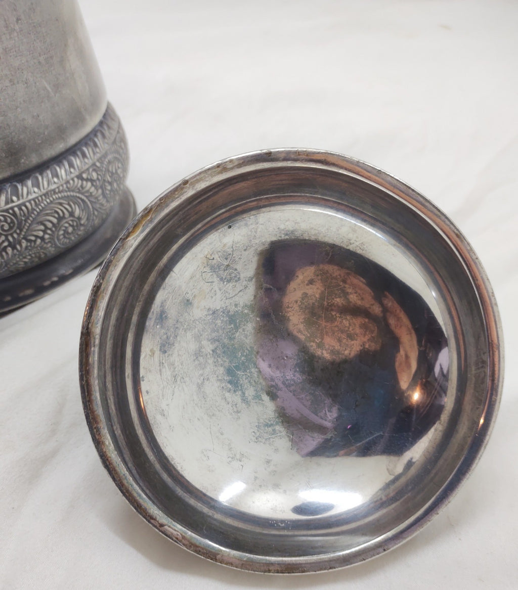 Meriden Britannia Victorian Silverplate Ice Water Pitcher #193 Repoussé Ornate