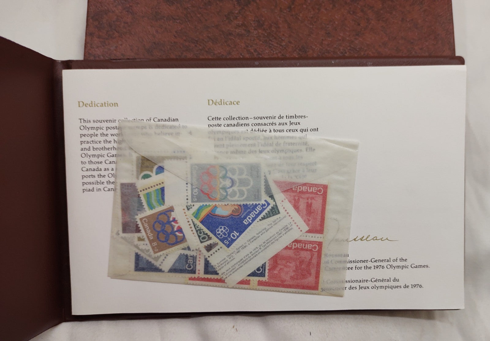 Canada Post 1976 Olympic Games Stamp Souvenir Collection Vol 1 S002 MNH