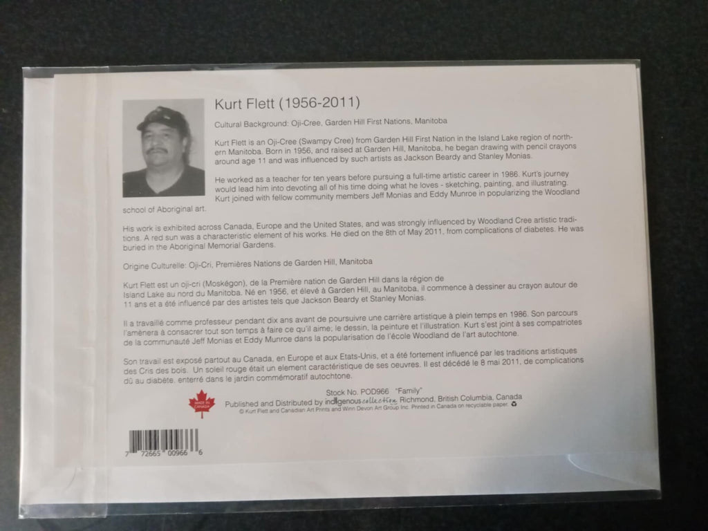 Kurt Flett Aboriginal Art Print – "Family" Theme