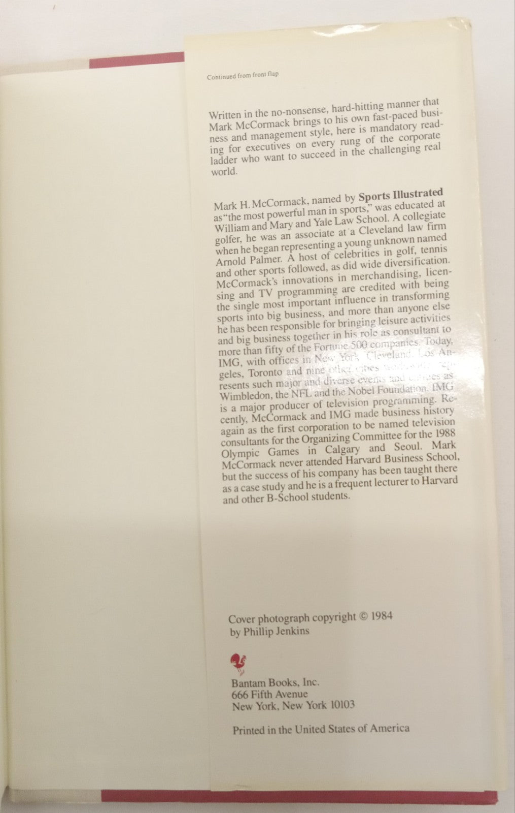 What They Don’t Teach You at Harvard – VG+ Business Strategy Hardcover