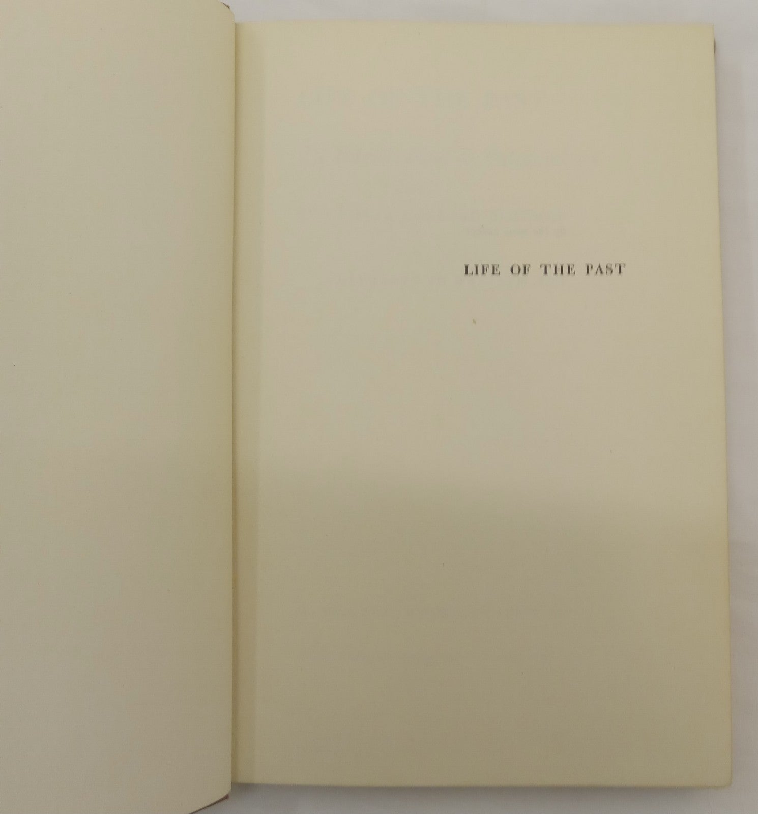 1961 Hardcover Life Of The Past Intro To Palaeontology Textbook George Simpson