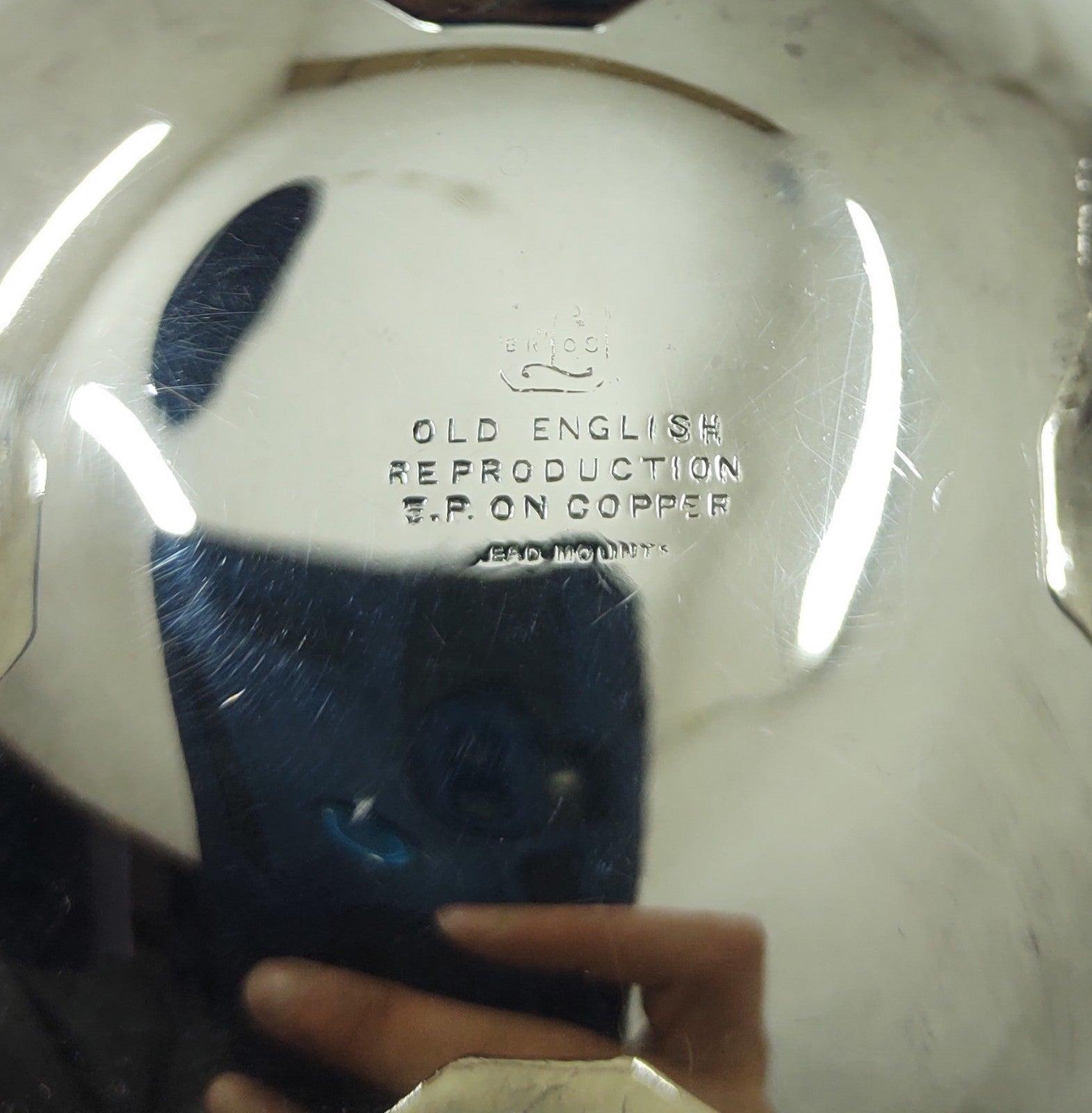 Vintage Edmoon Old English Reproduction EP on Copper Coffee & Creamer Set