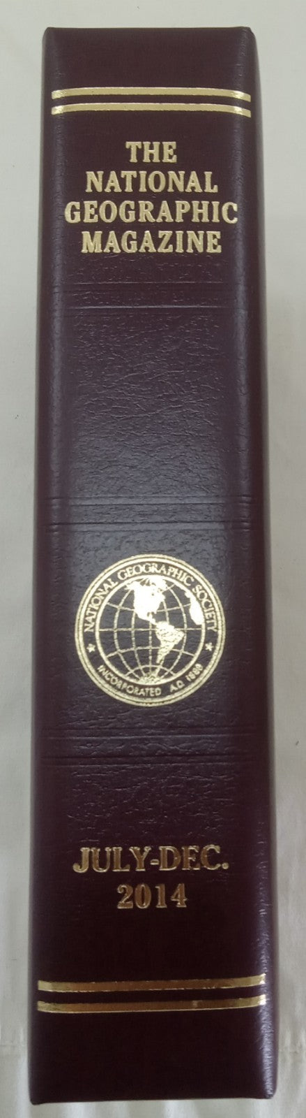National Geographic Jul–Dec 2014 | Faux Leather Slipcase | 6 VG+ Mags