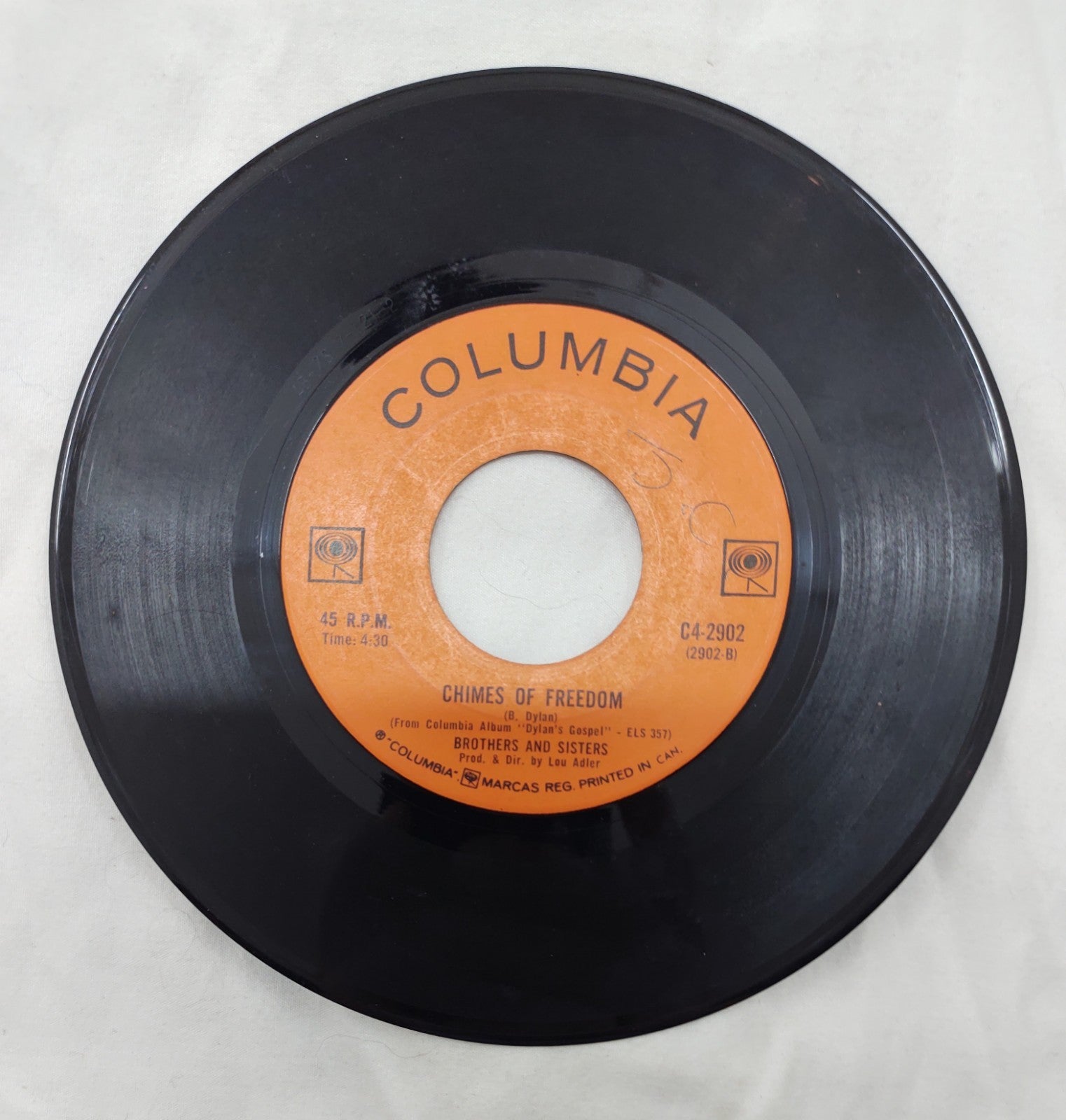 Brothers & Sisters – The Mighty Quinn 7” Columbia C4-2902 Canada Dylan
