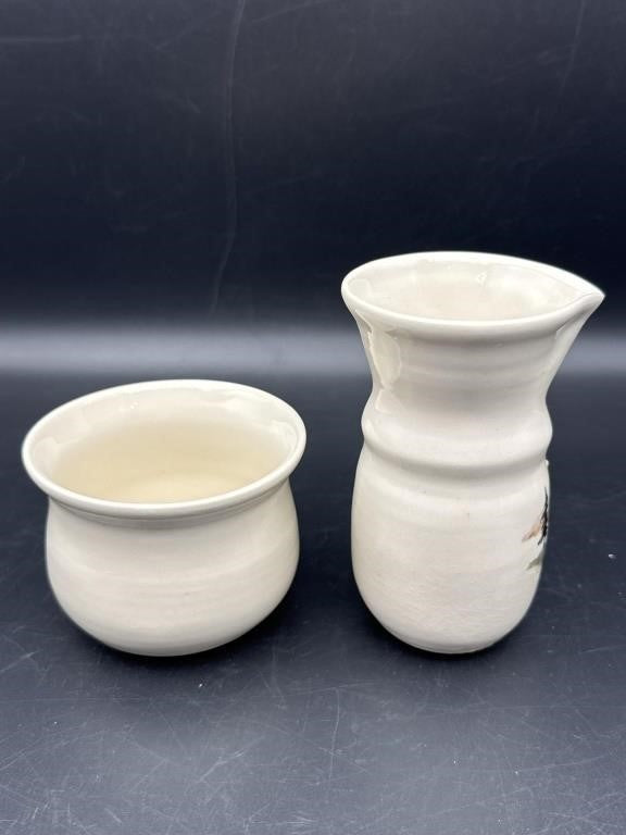 Mud Puddle Pottery PEI Cream & Sugar Set — Hand-Thrown, Signed (PEI)