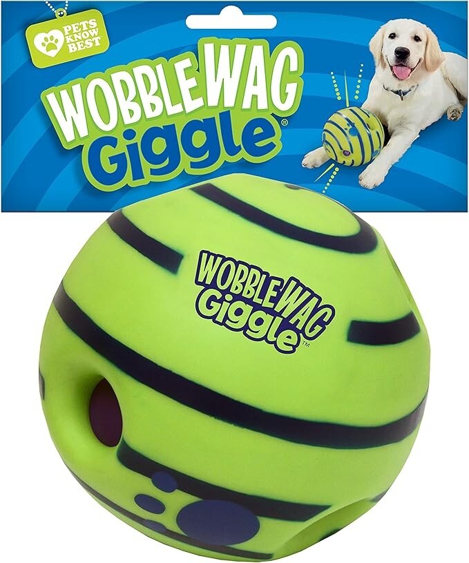 Wobble Wag Giggle Ball – Interactive Dog Toy with Fun Sounds Durable Design