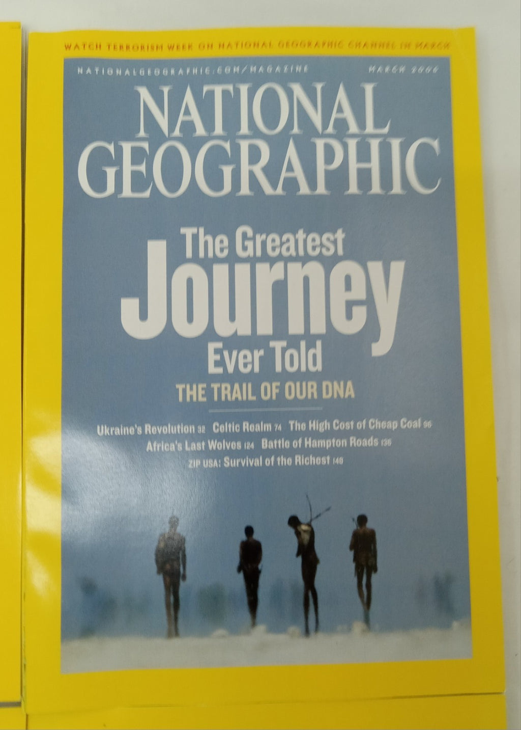 National Geographic Jan–June 2006 | 6 VG+ Issues | Leatherette Slipcase
