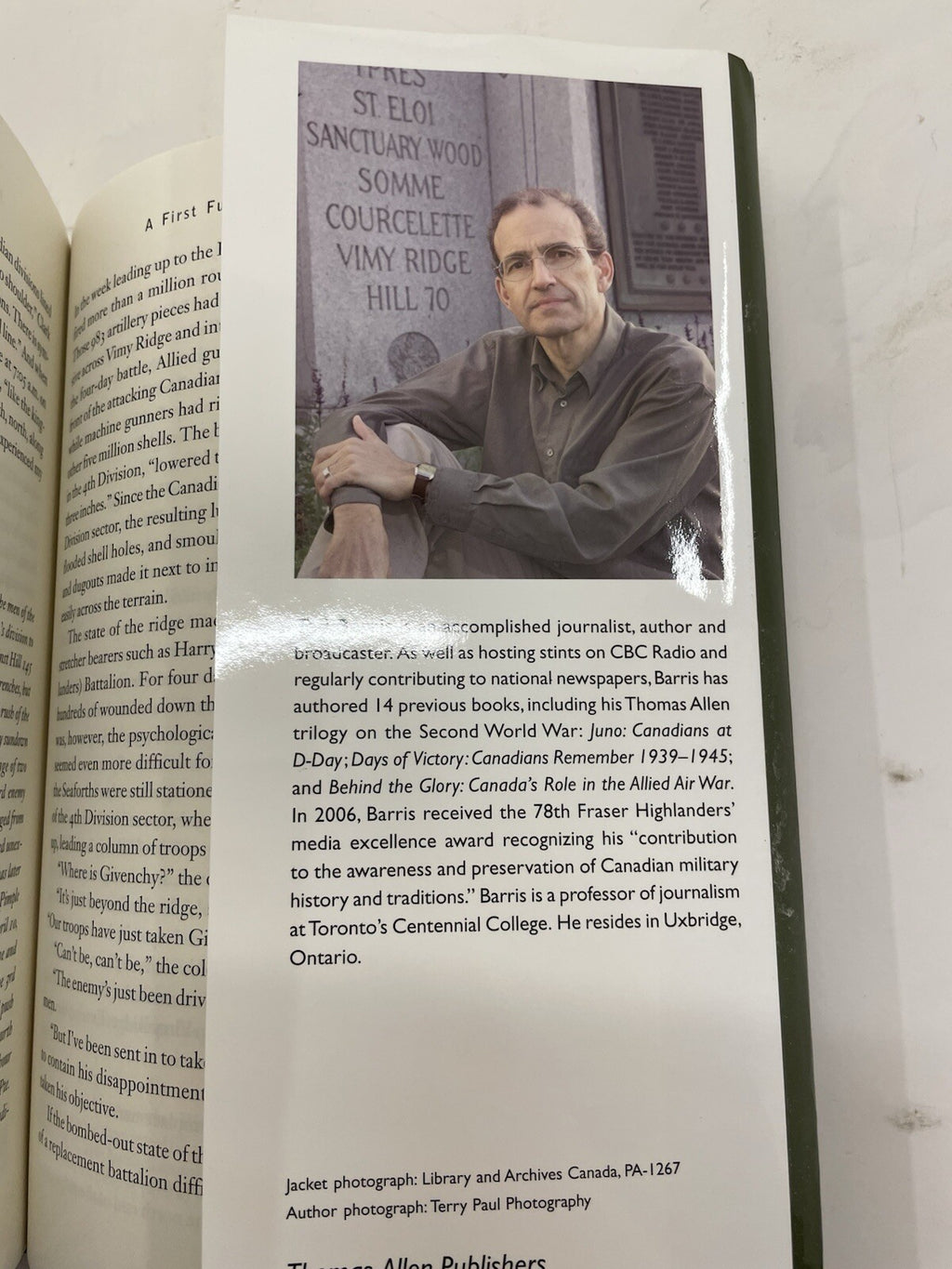 Victory at Vimy by Ted Barris – G+ Canadian WWI History Paperback Book