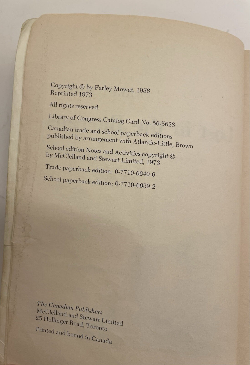 Lost in the Barrens by Farley Mowat – A Canadian Survival Story Book