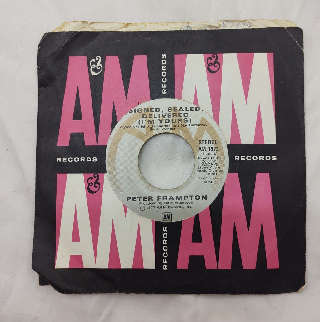 Peter Frampton – Signed Sealed Delivered 7” A&M AM-1972 Canada