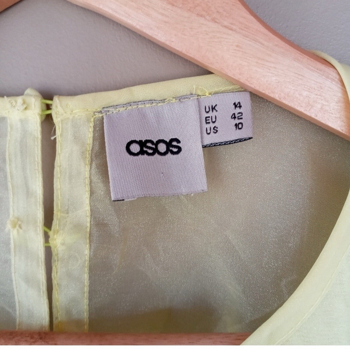 ASOS Lime Green Tulle Beaded Backless Mini Dress – Size 14 – Party Ready