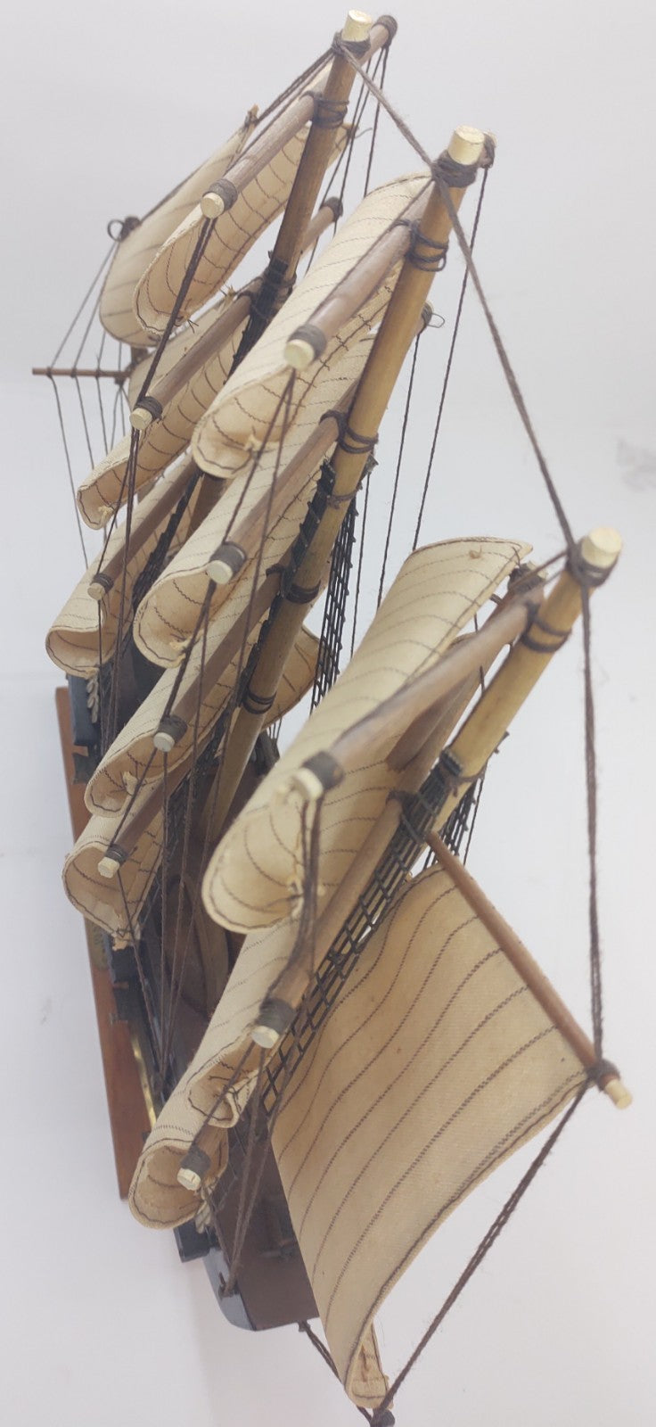 Bergantin Siglo XVIII Wooden Model Ship 18th Century Brigantine Nautical Decor