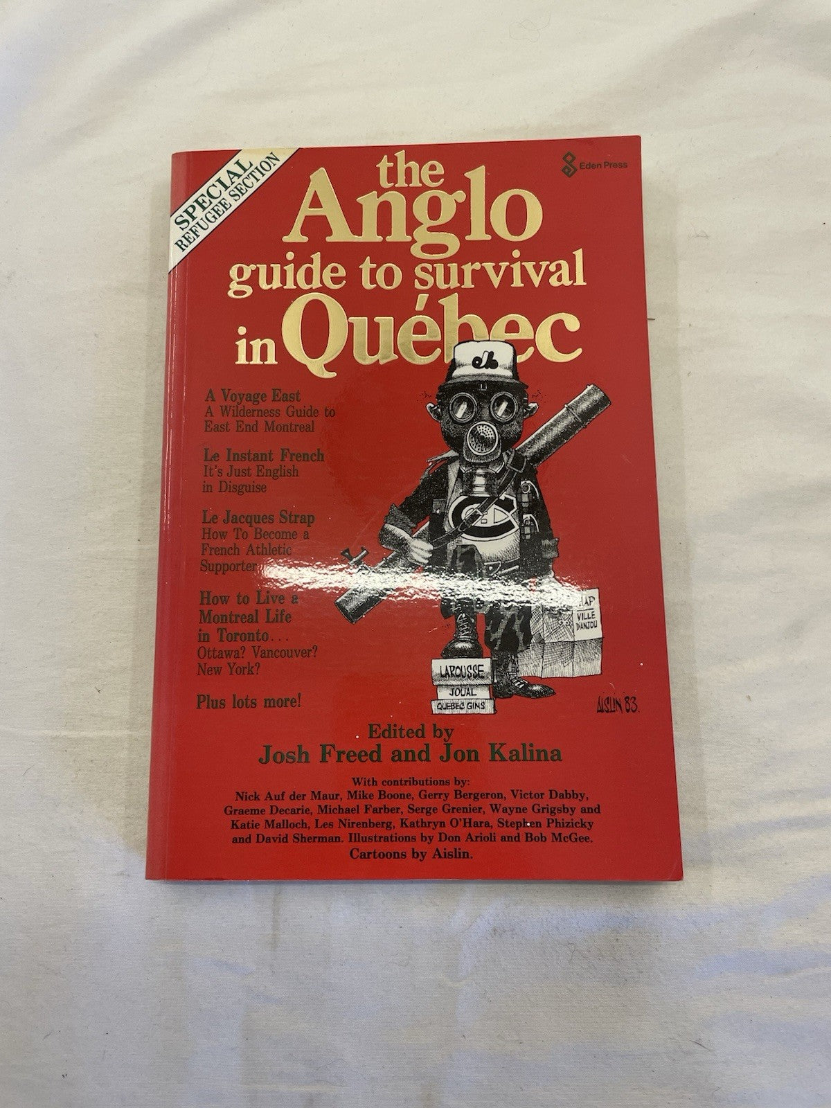 Anglo Guide to Survival Quebec 1983 Humor PB Kalina Canada Language Vtg
