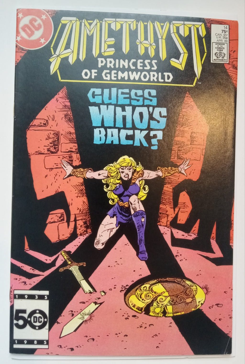 Amethyst: Princess of Gemworld #14 (1985) Keith Giffen Bagged/Boarded Comic Book