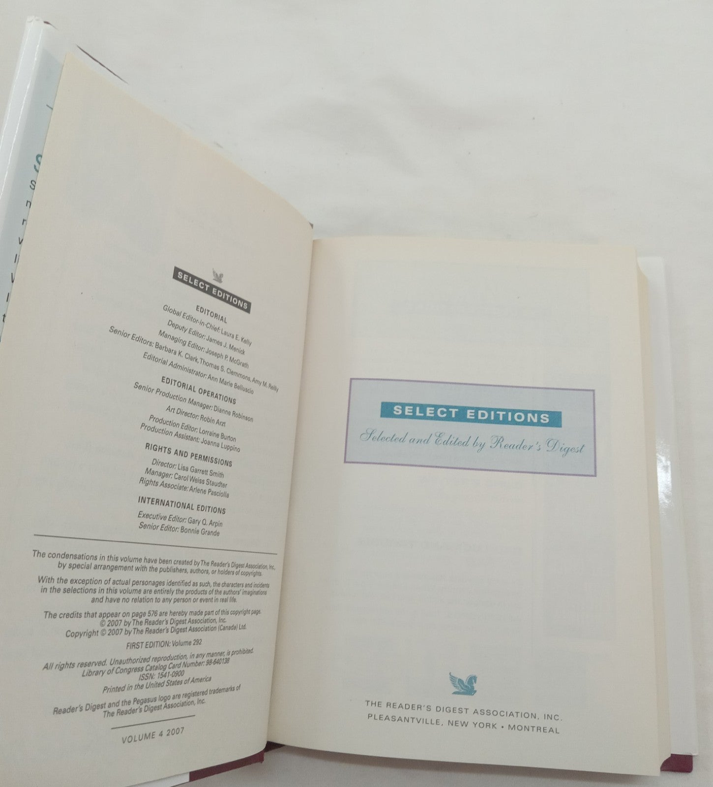 RD Sel Ed 1st Ed HC w/DJ Vol 4 2007 | Vtg NM Condensed Anthology Drama & Fiction