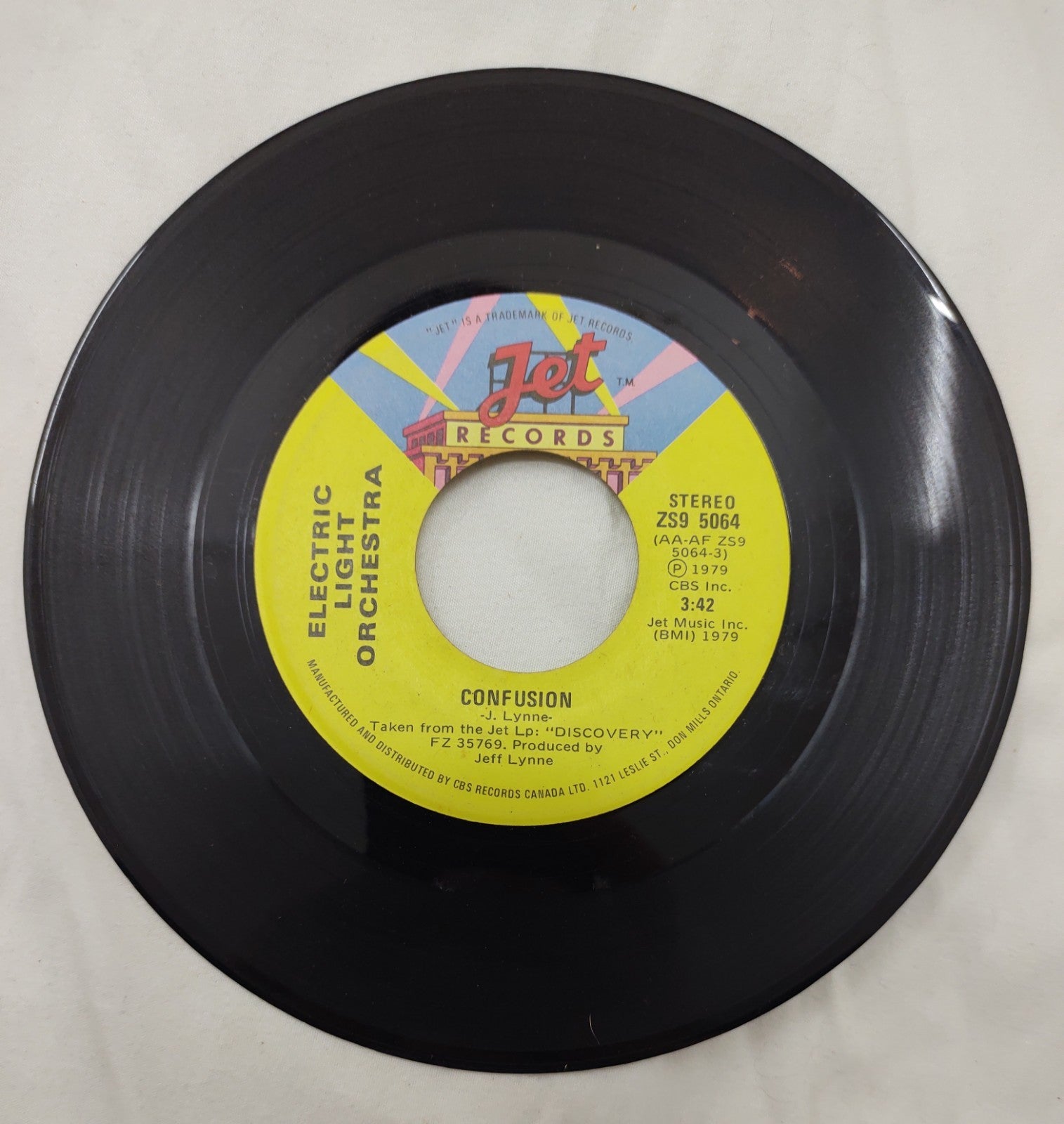 Electric Light Orchestra – Confusion 7” Jet ZS9 5064 Canada 1979 ELO