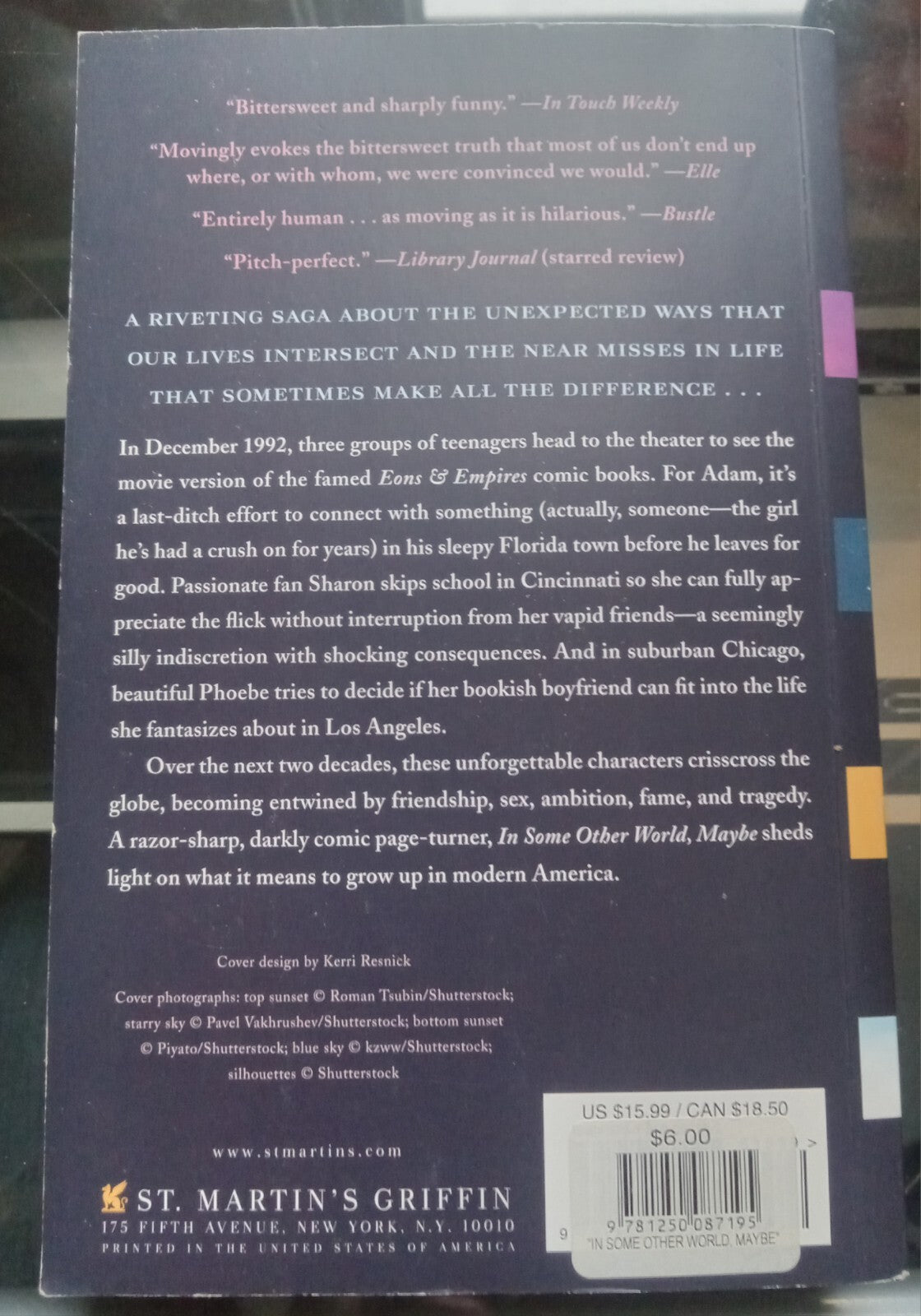 In Some Other World, Maybe by Shari Goldhagen – 2015 Novel HC VG+