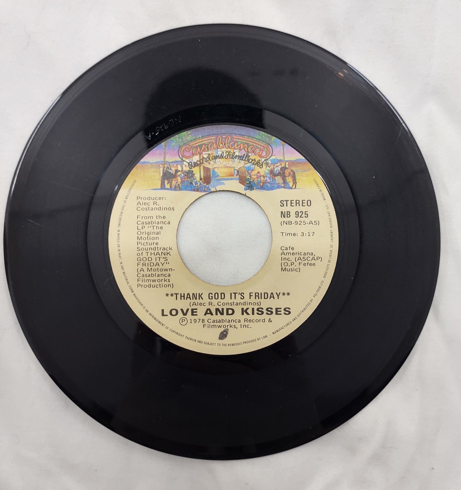 Love and Kisses – You’re the Most Precious Thing 7” Casablanca NB 925