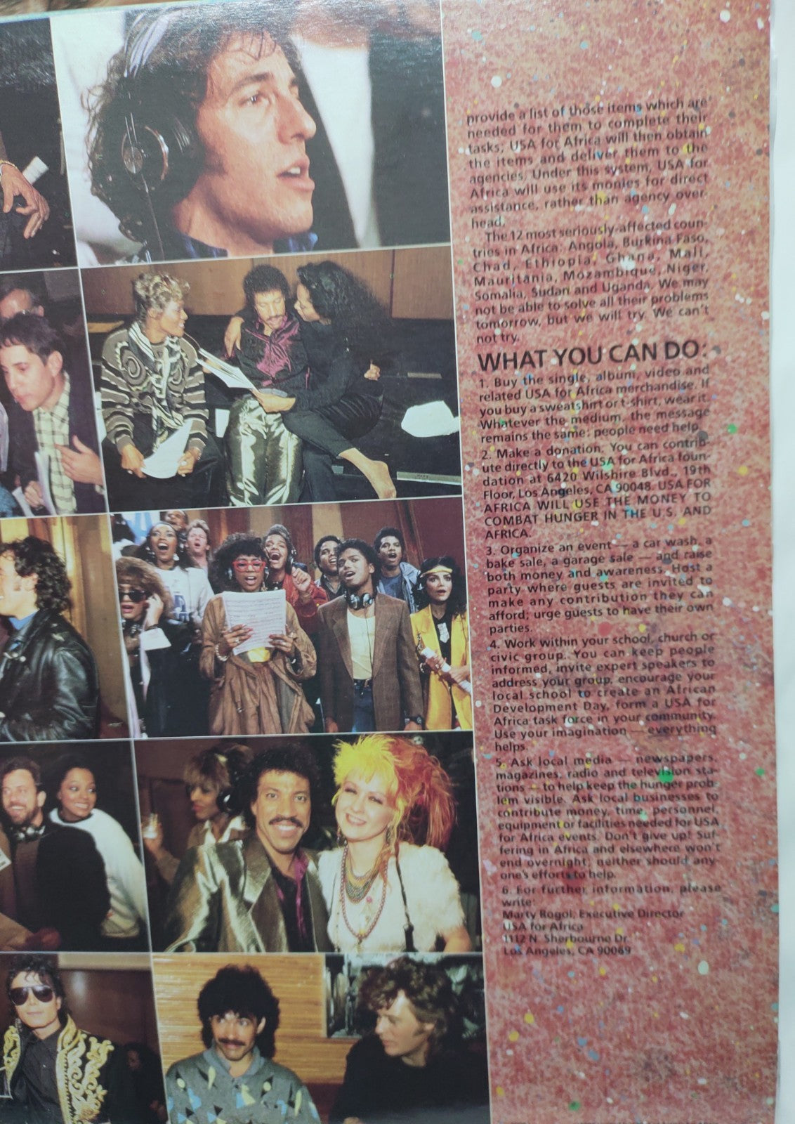 USA for Africa – We Are The World LP 1985 Michael Jackson Lionel Richie VG