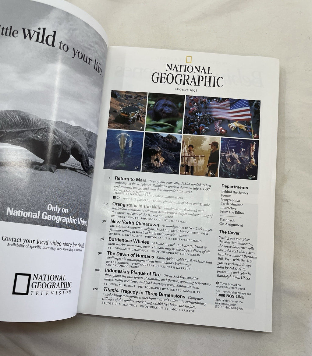 Vintage Nat Geo Jul–Dec 1998 Lot w/ Slipcover | Geography, Science