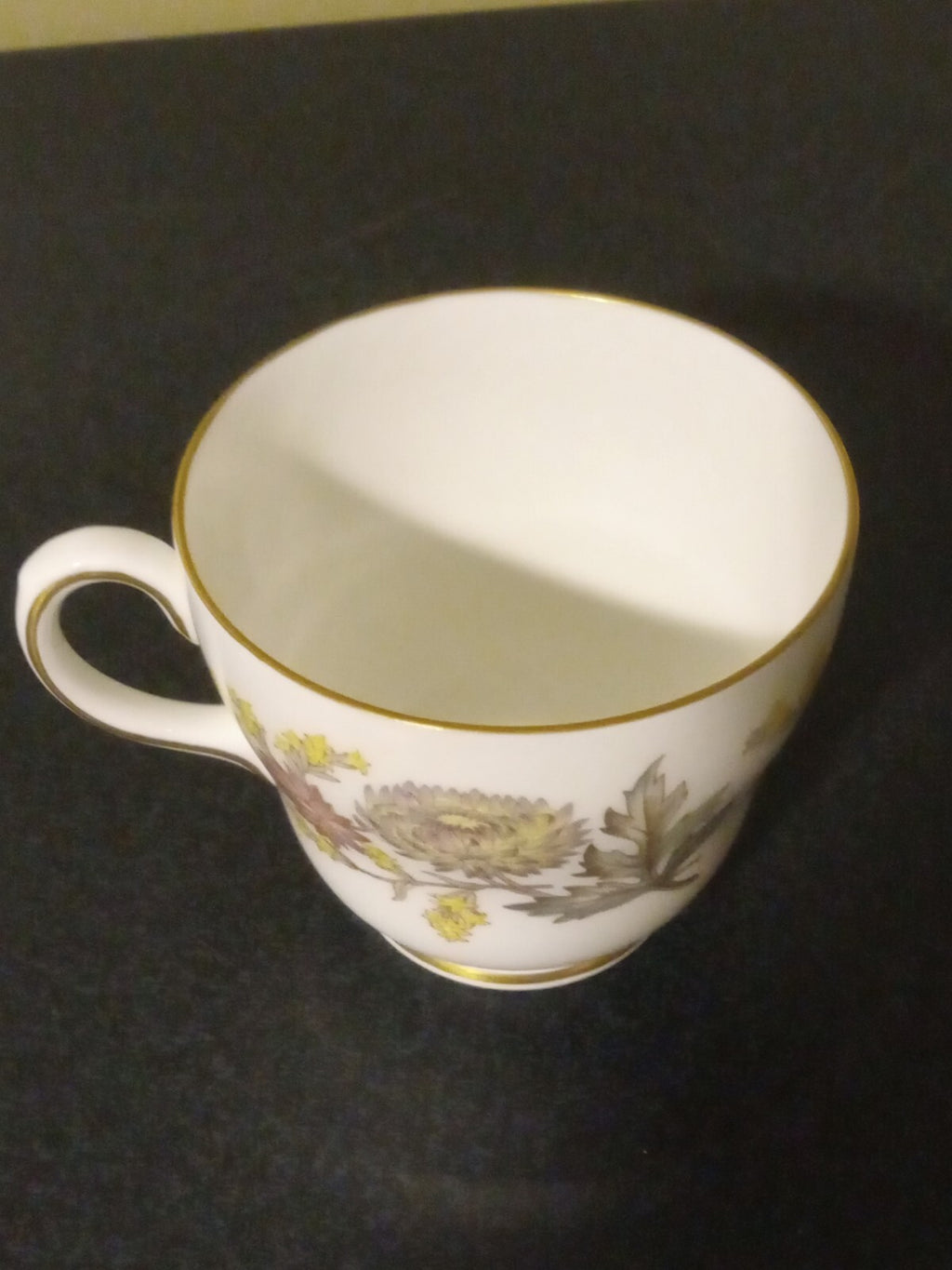 Wedgwood W4156 Lichfield Floral Pattern Footed Teacups (Set of 4)