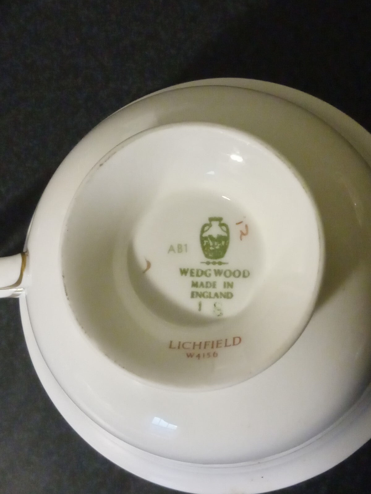 Wedgwood W4156 Lichfield Footed Soup Bowl Floral Pattern